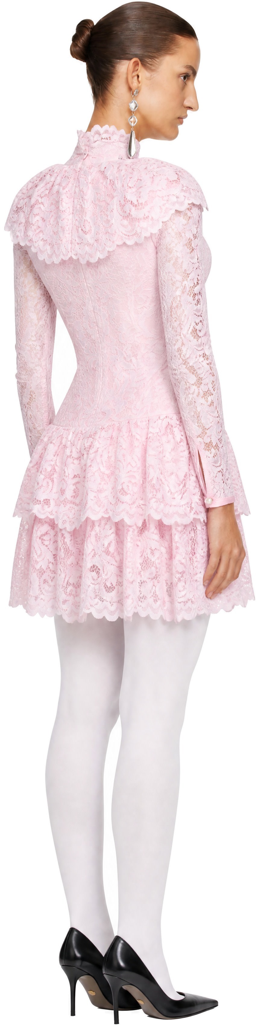 LAURA ANDRASCHKO - Robe midi Teatime rose