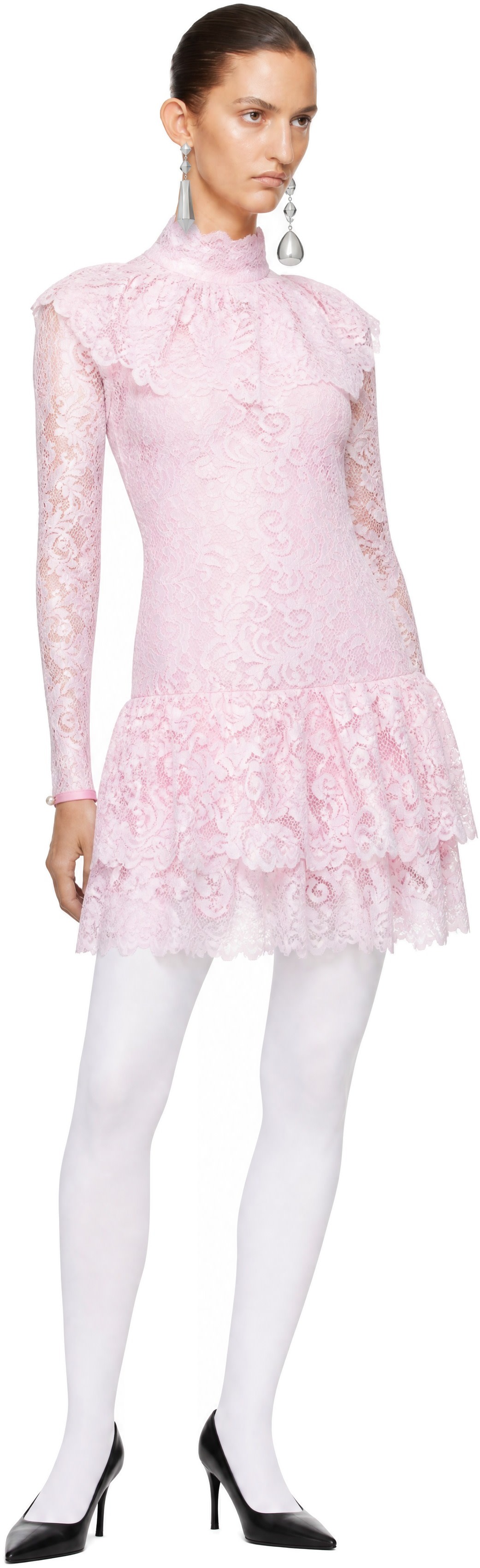 LAURA ANDRASCHKO - Robe midi Teatime rose