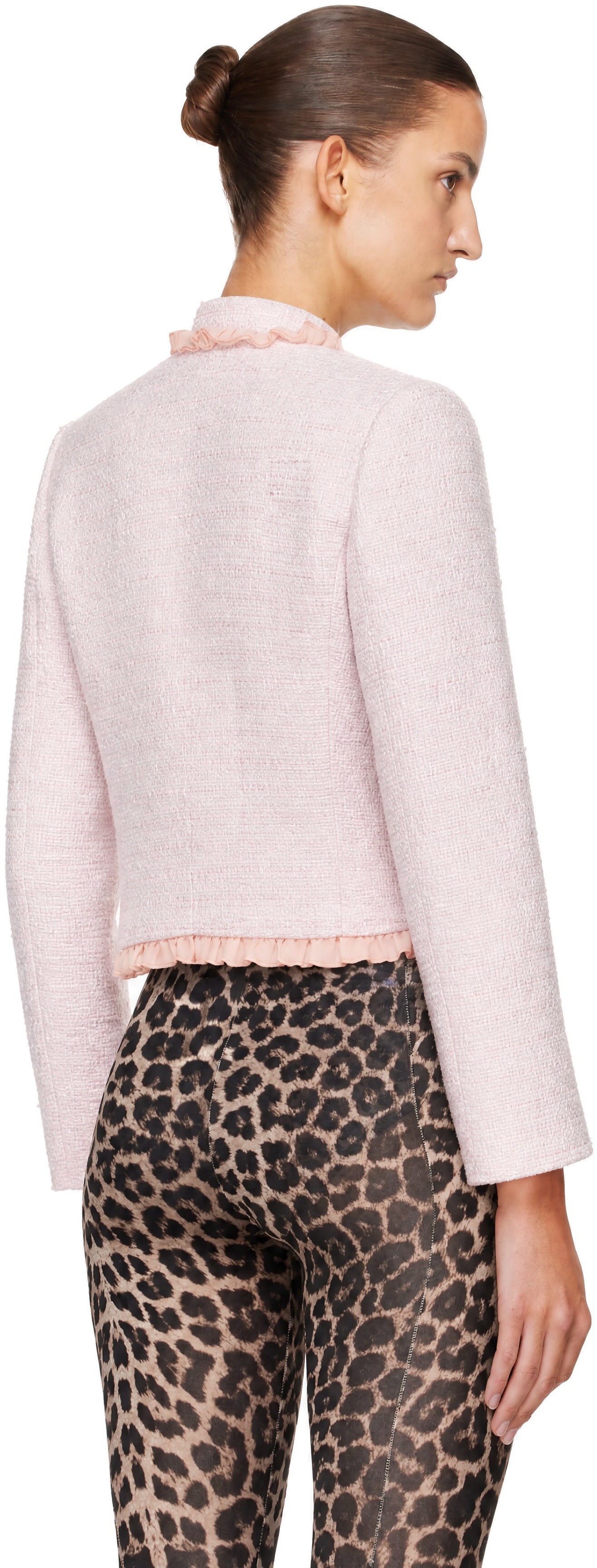 LAURA ANDRASCHKO: Pink Jackie-O Blazer | SSENSE Canada