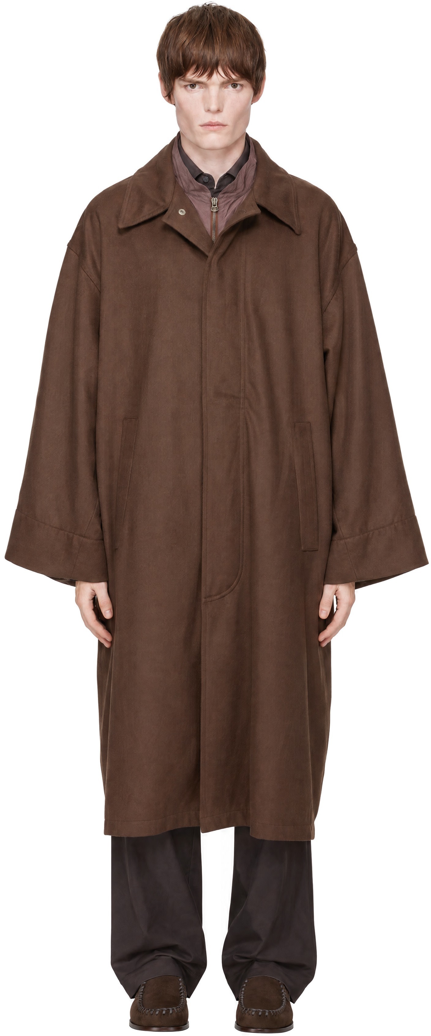 colbo - Brown Wool Trench Coat