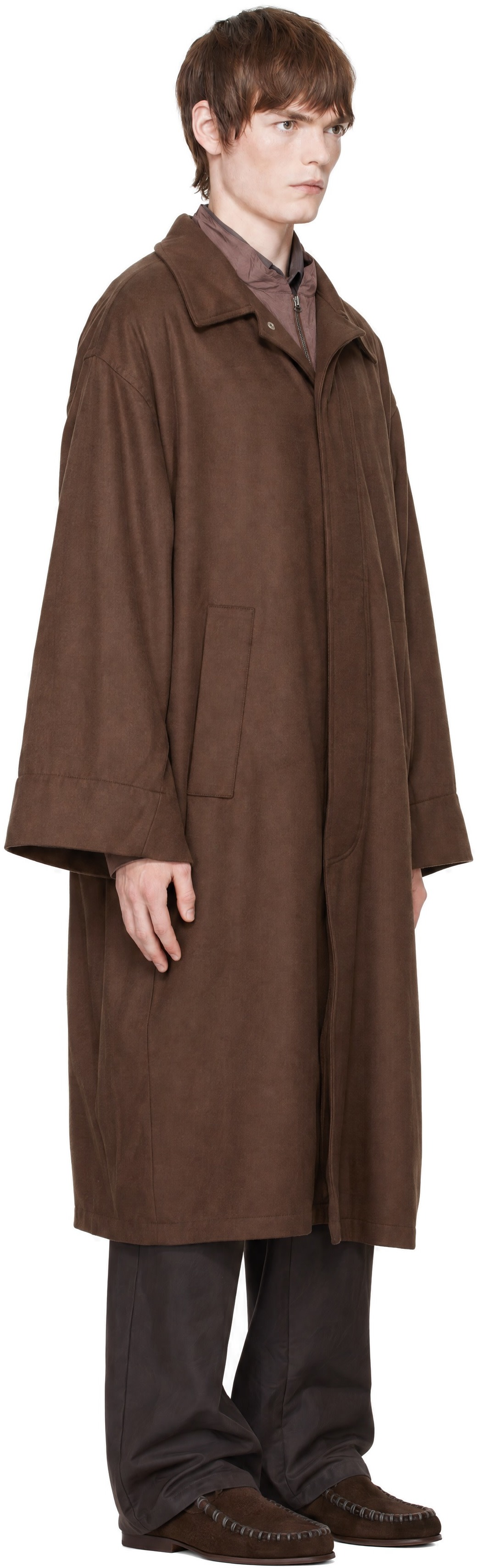 colbo - Brown Wool Trench Coat