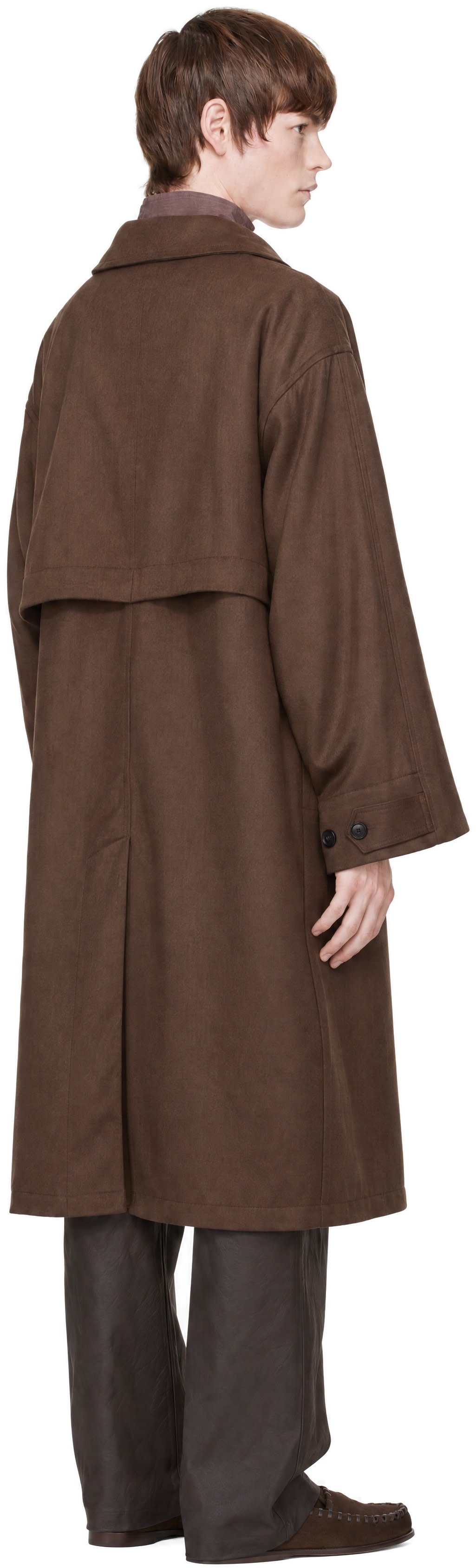 colbo - Brown Wool Trench Coat