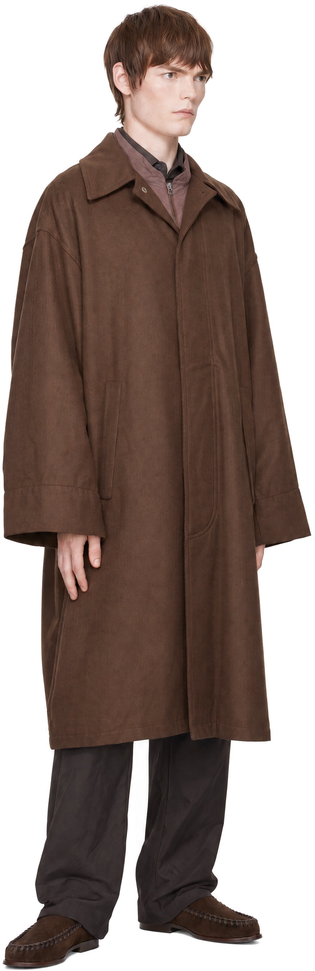 colbo - Brown Wool Trench Coat