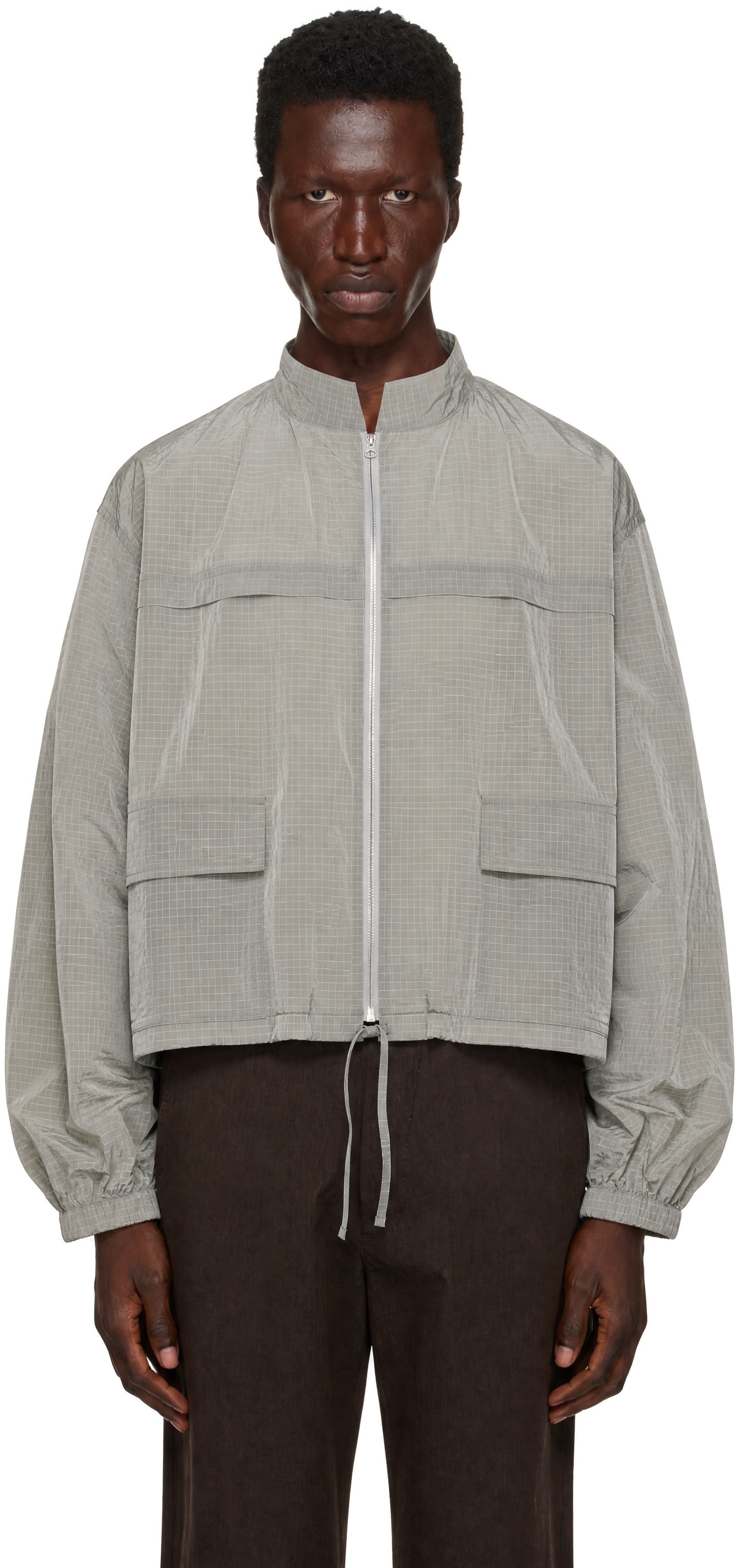 colbo - Gray Ripstop Track Jacket