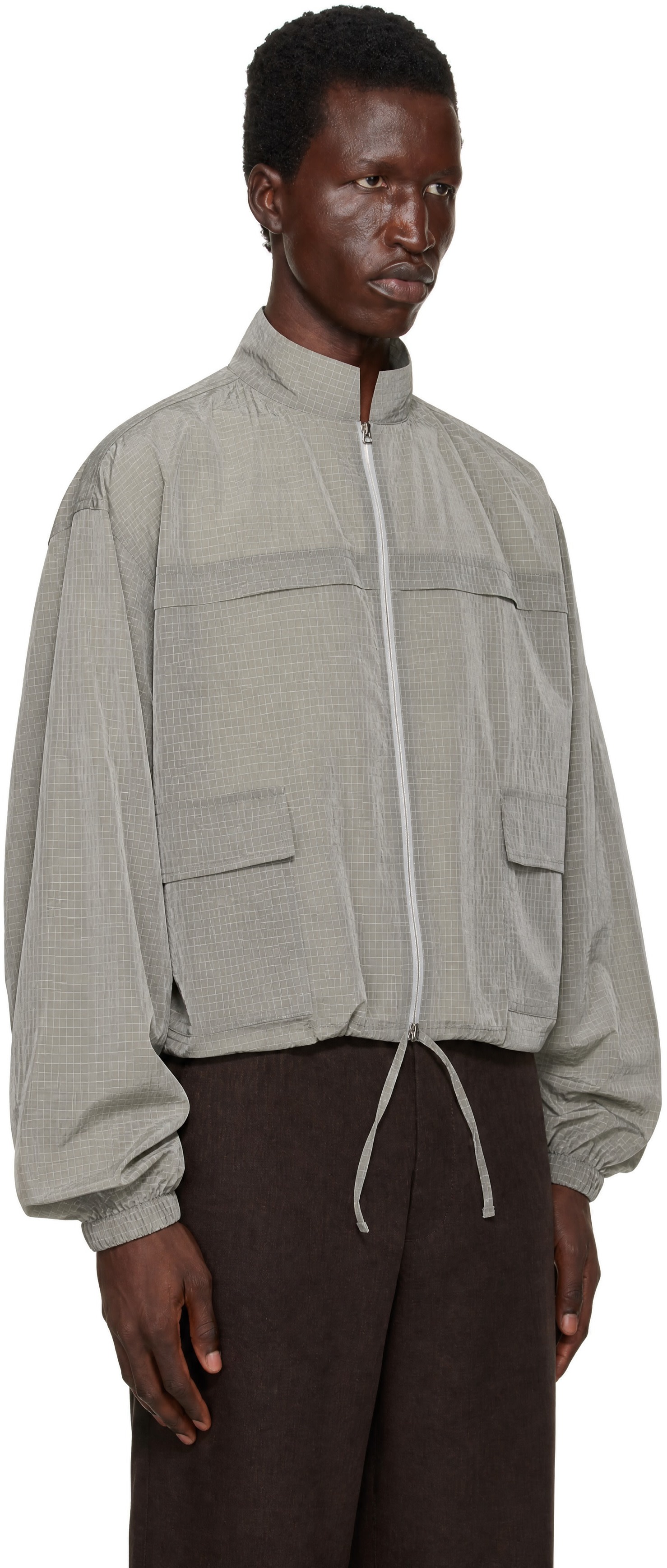 colbo - Gray Ripstop Track Jacket