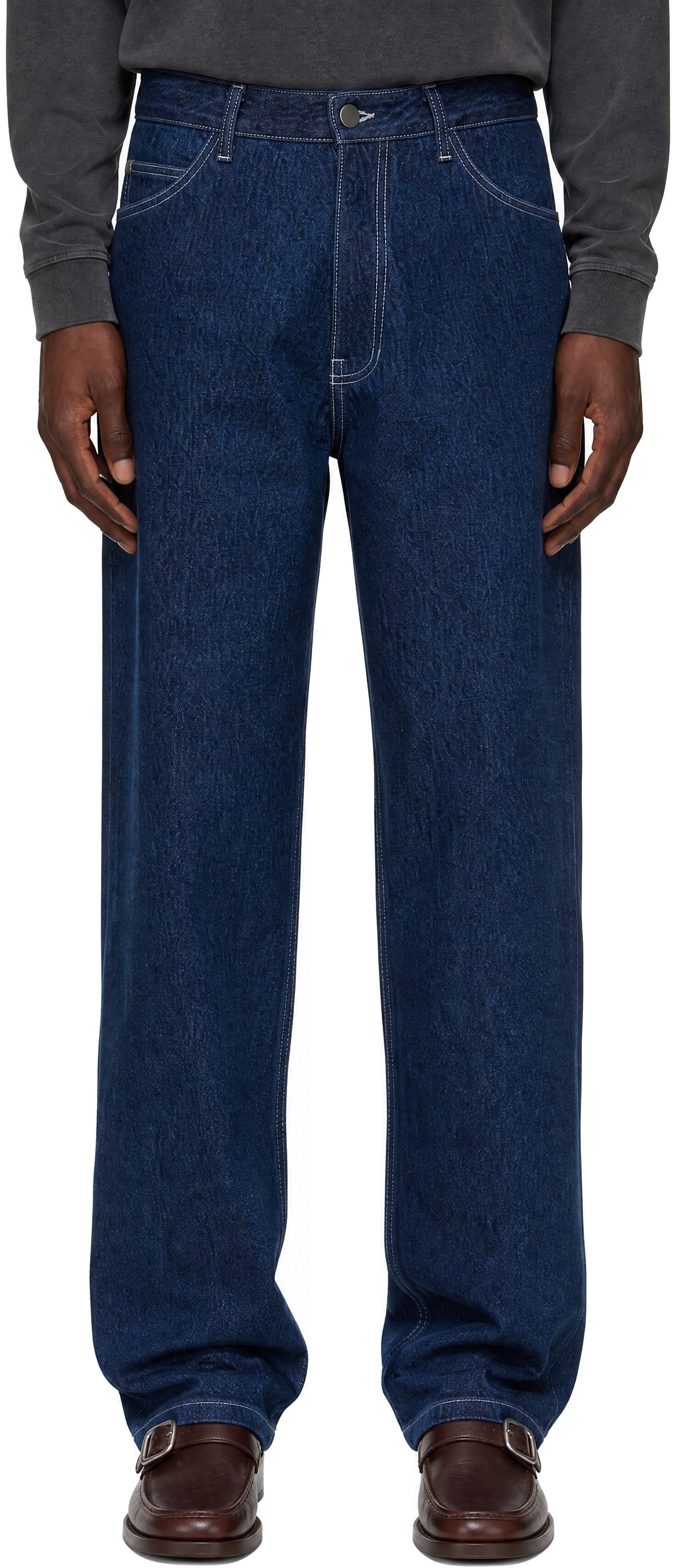 colbo - Blue Stonewashed Tapered Jeans