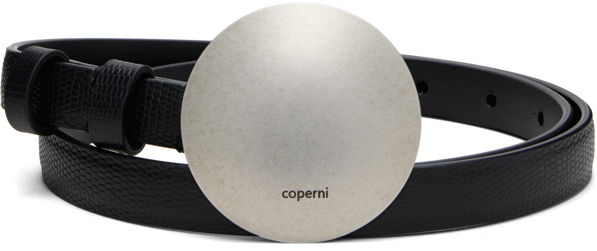 Coperni - Black Gong Lizard Belt