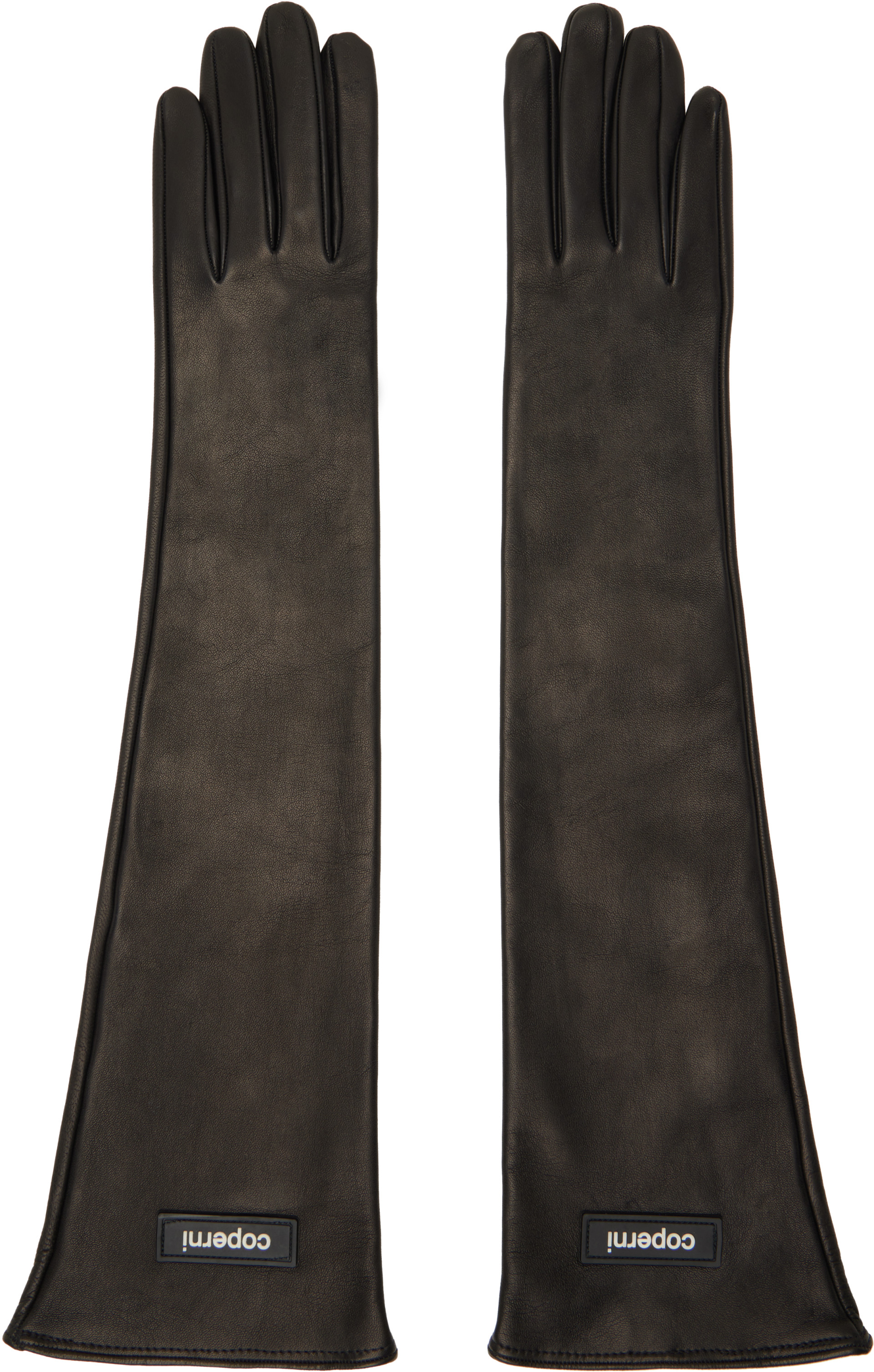 Coperni - Gants long noirs à écusson