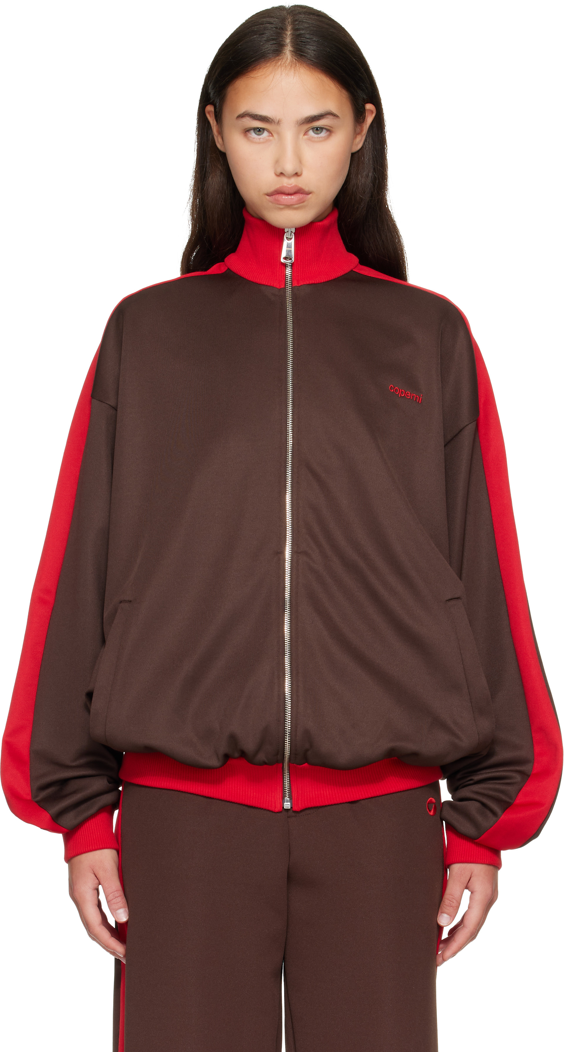 Coperni - Brown Oversized Track Jacket