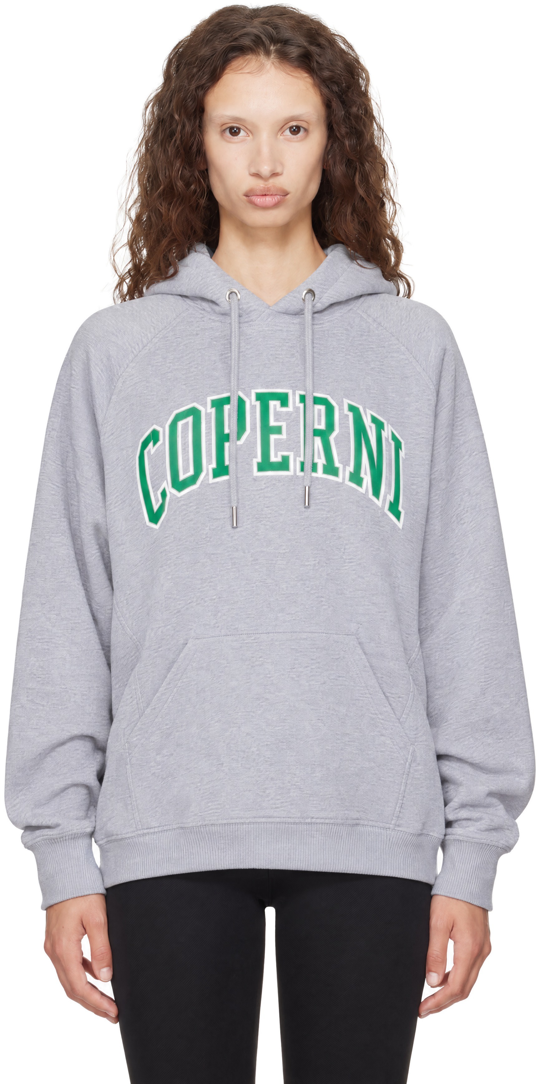 Coperni - Pull à capuche gris de style collégial