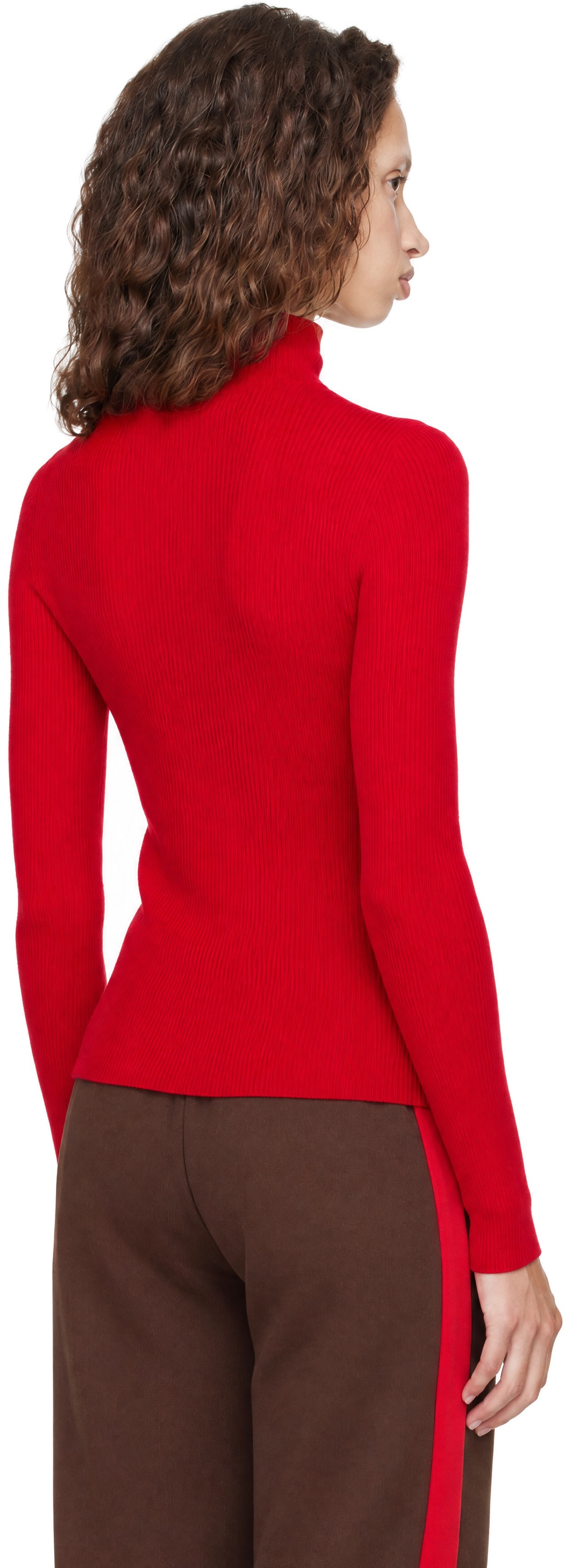 Coperni - Col roulé sans coutures rouge