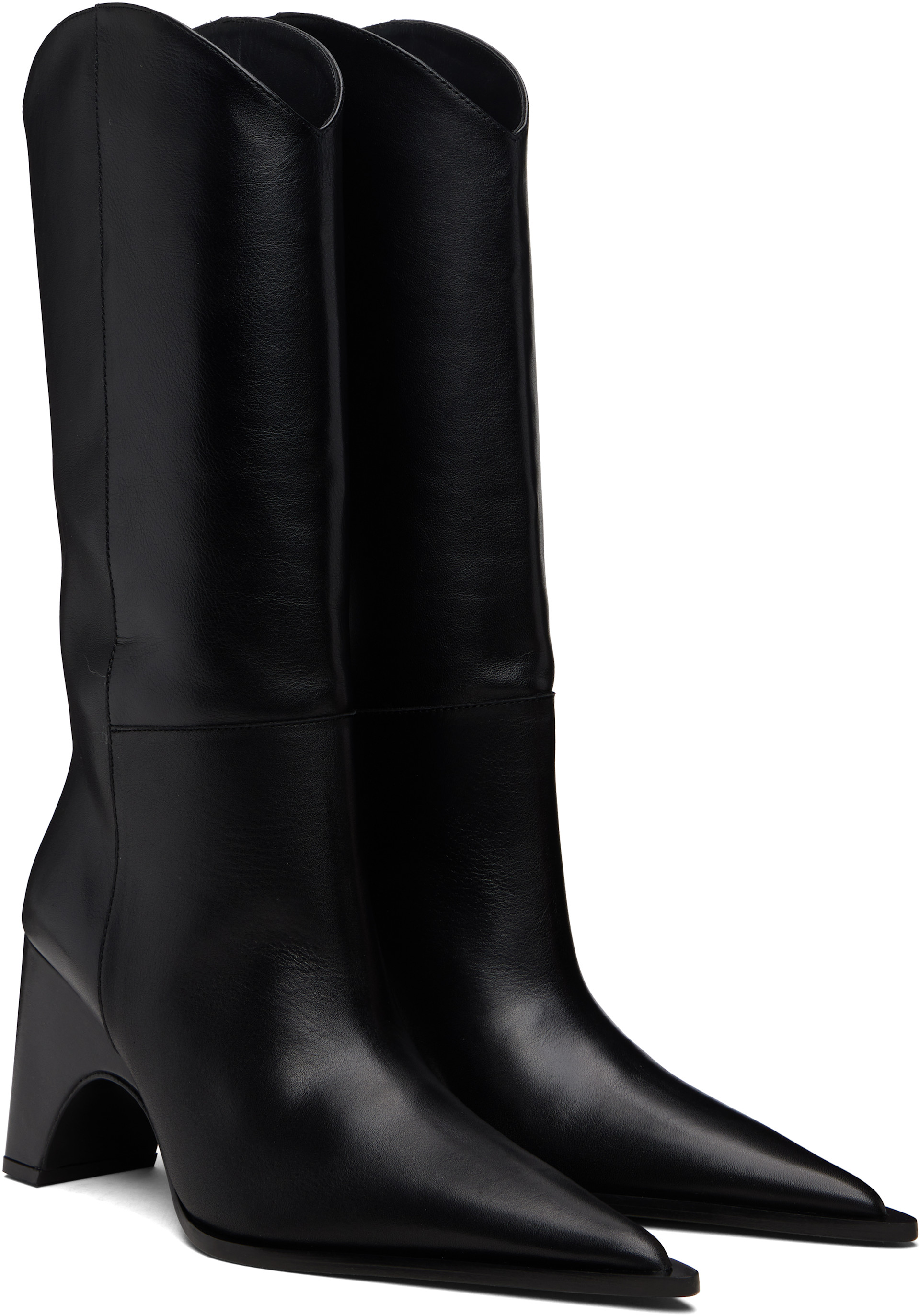 Coperni - Bottes western noires à semelle arquée