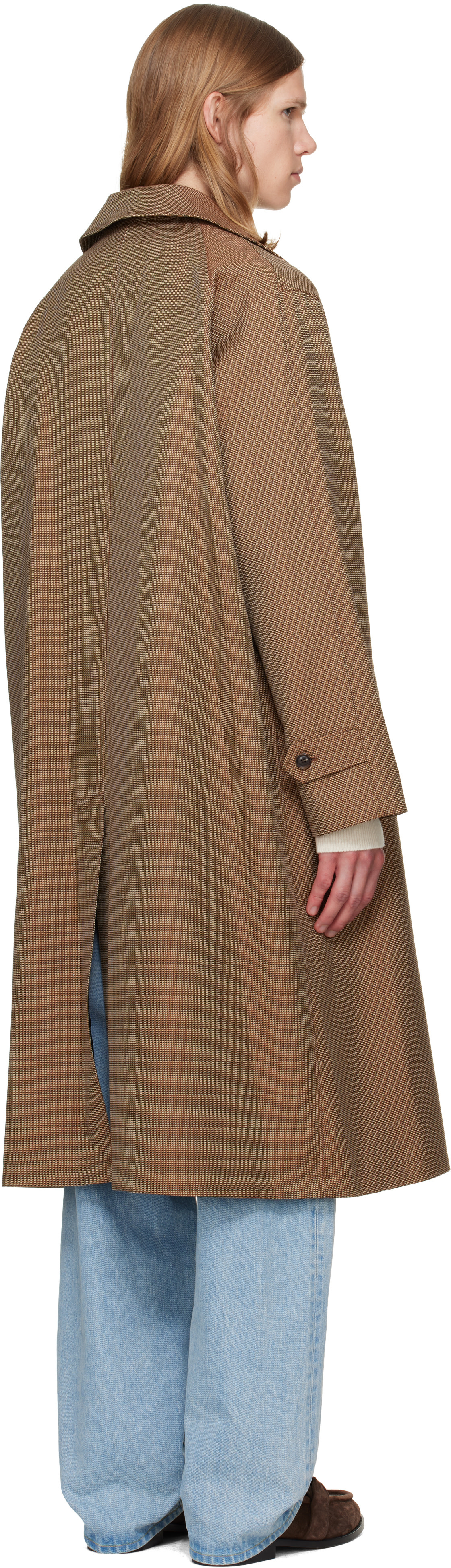 vowels - Beige Spit Raglan Coat