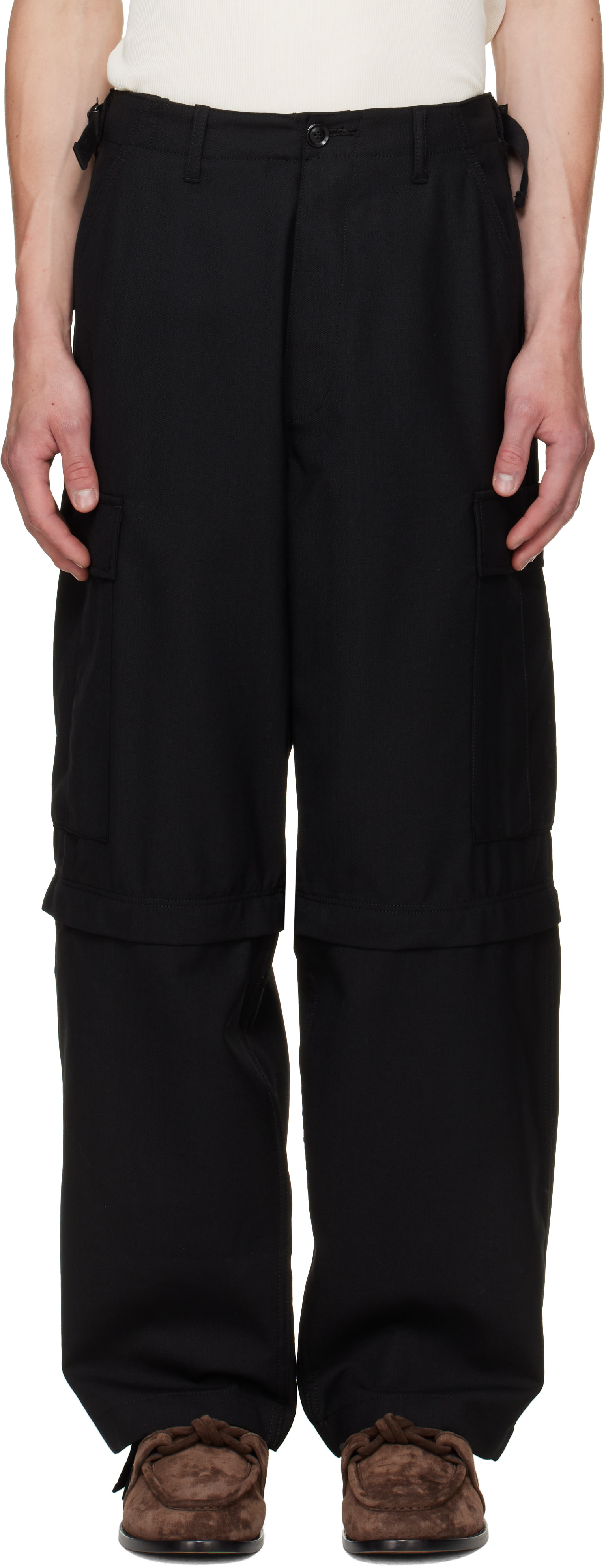 vowels - Pantalon cargo noir