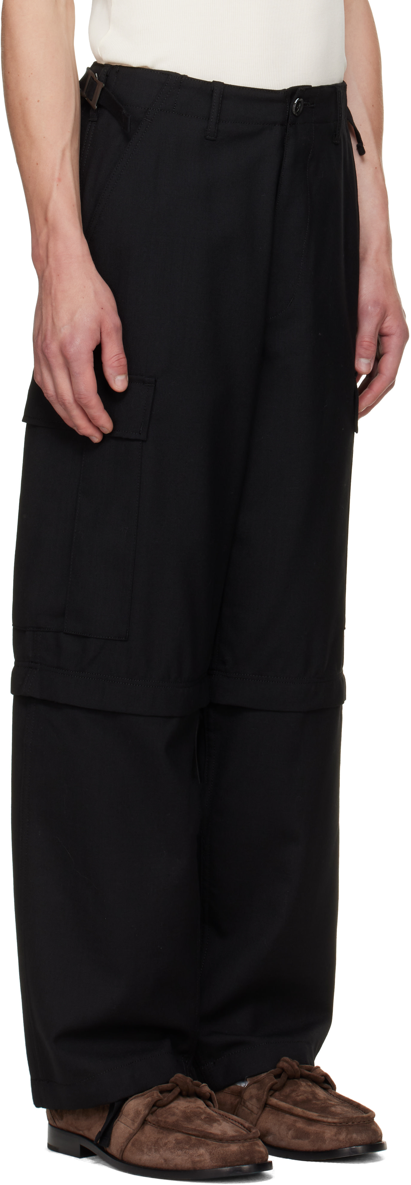 vowels - Pantalon cargo noir