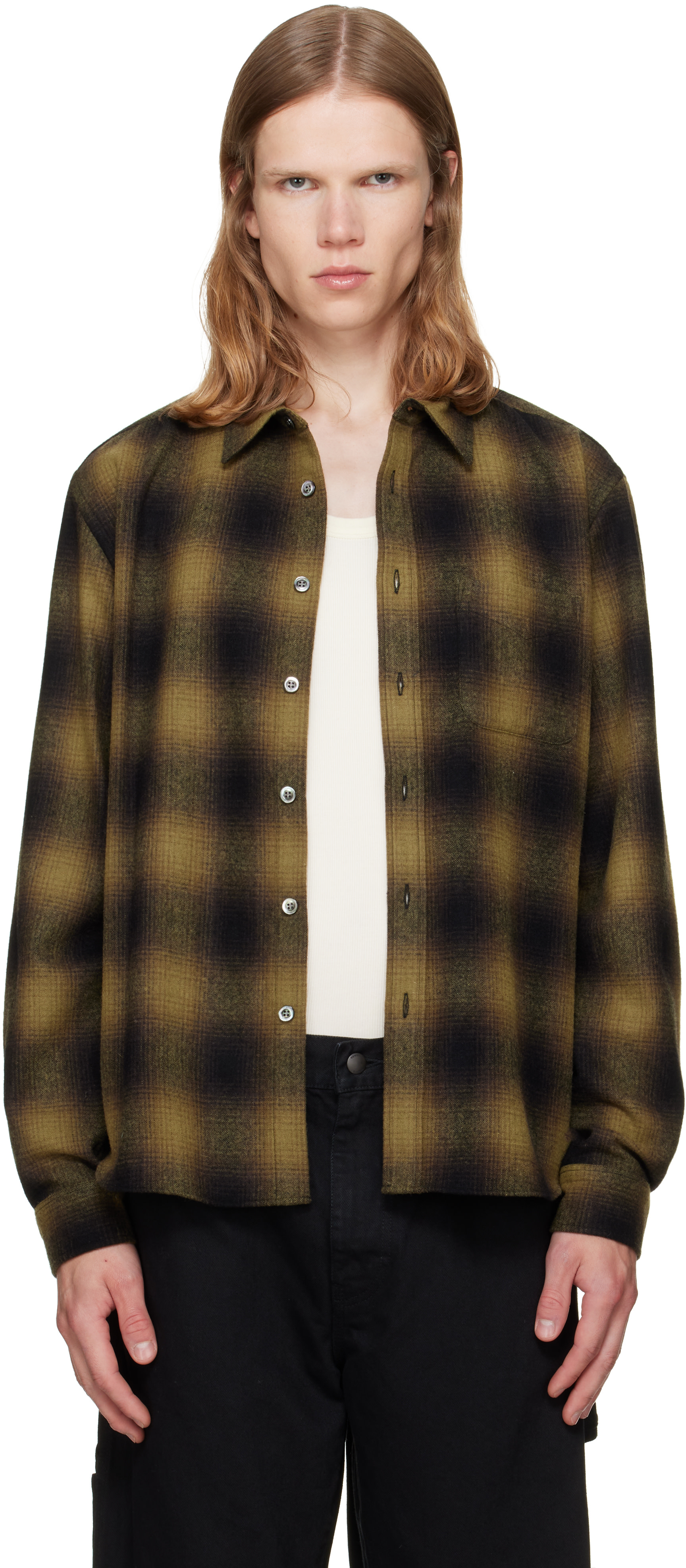 vowels - Khaki River Shirt