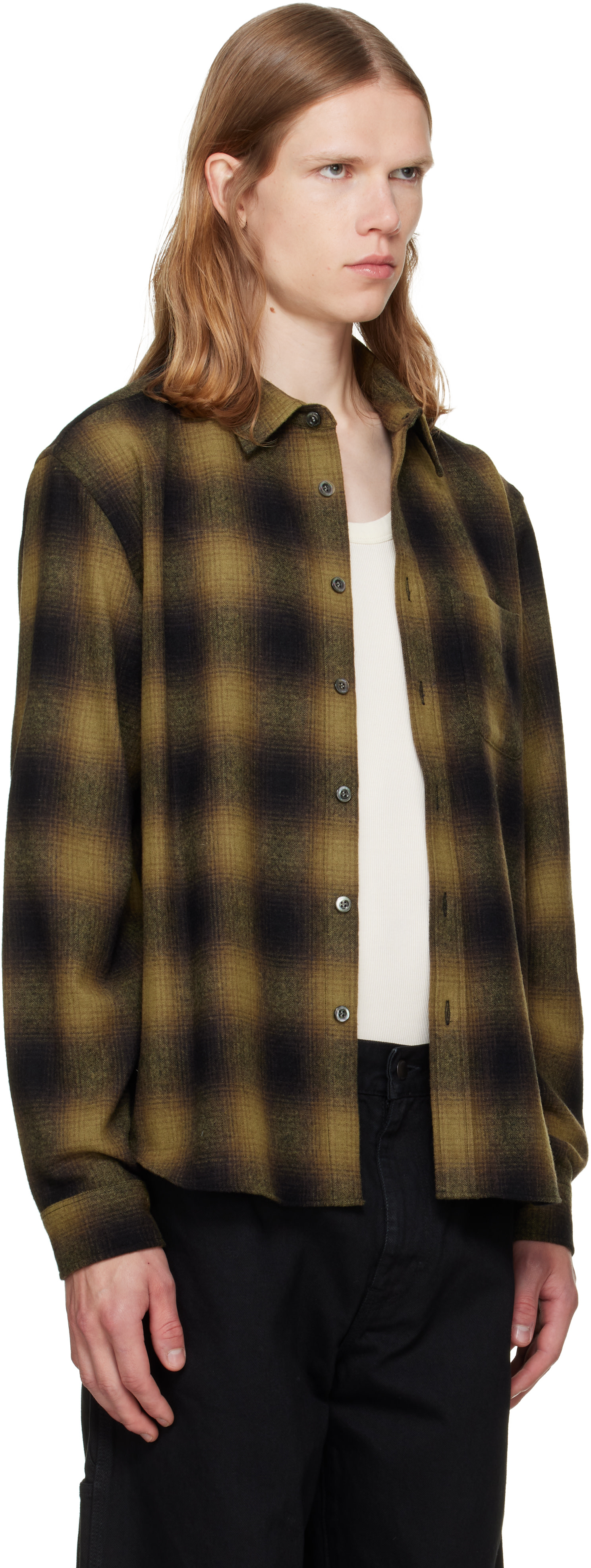 vowels - Khaki River Shirt