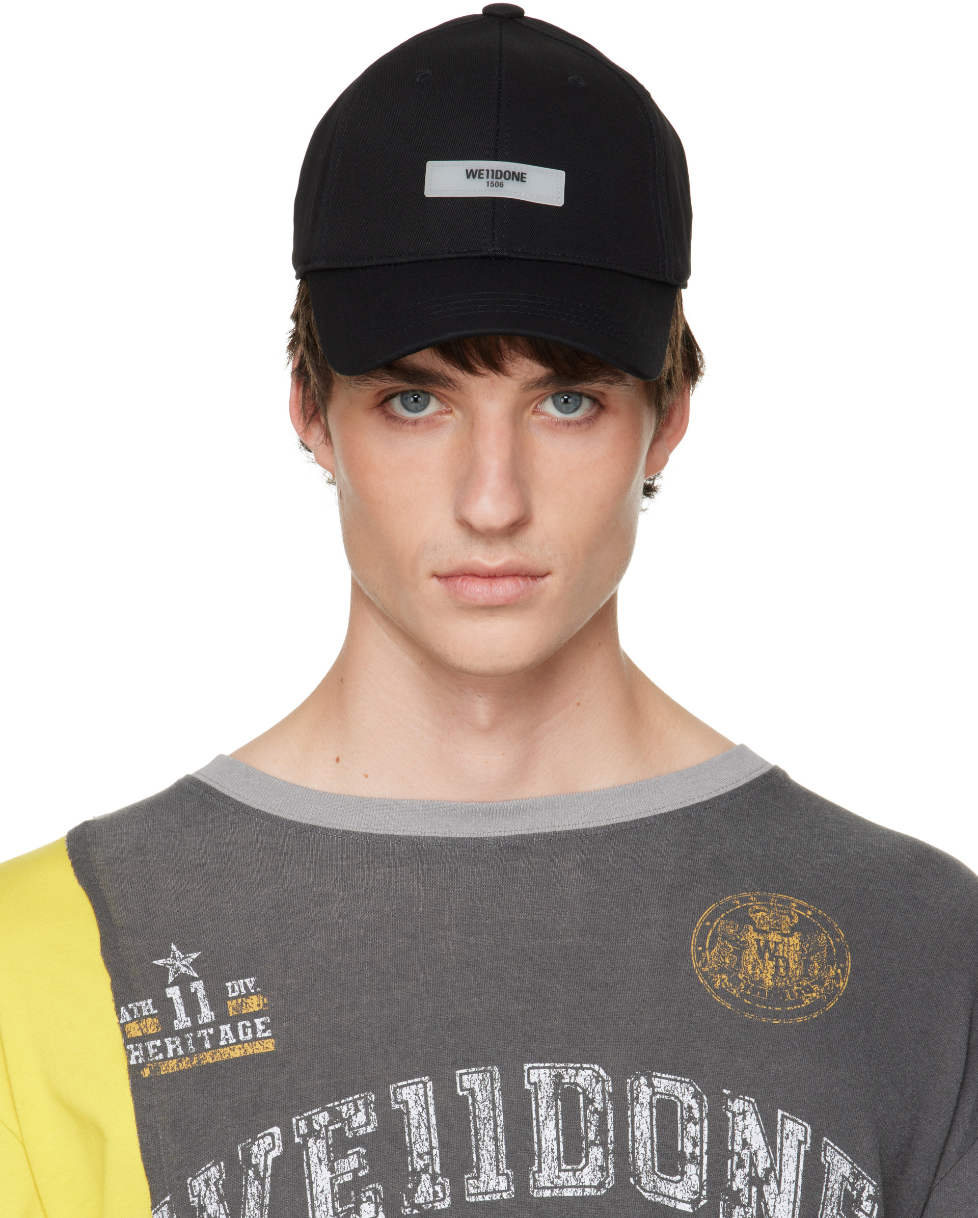 We11done - Black Logo Patch Cap