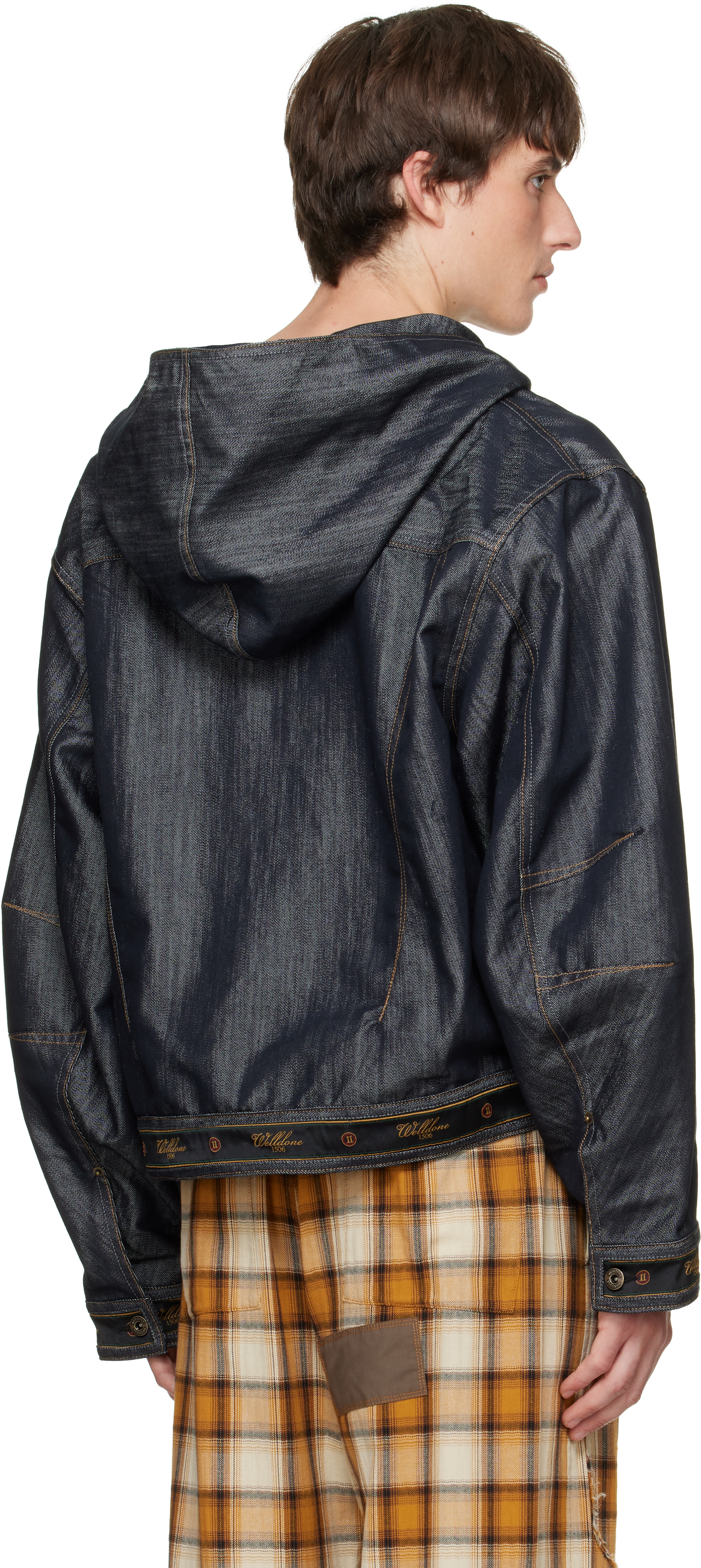 We11done - Navy Old School Denim Jacket