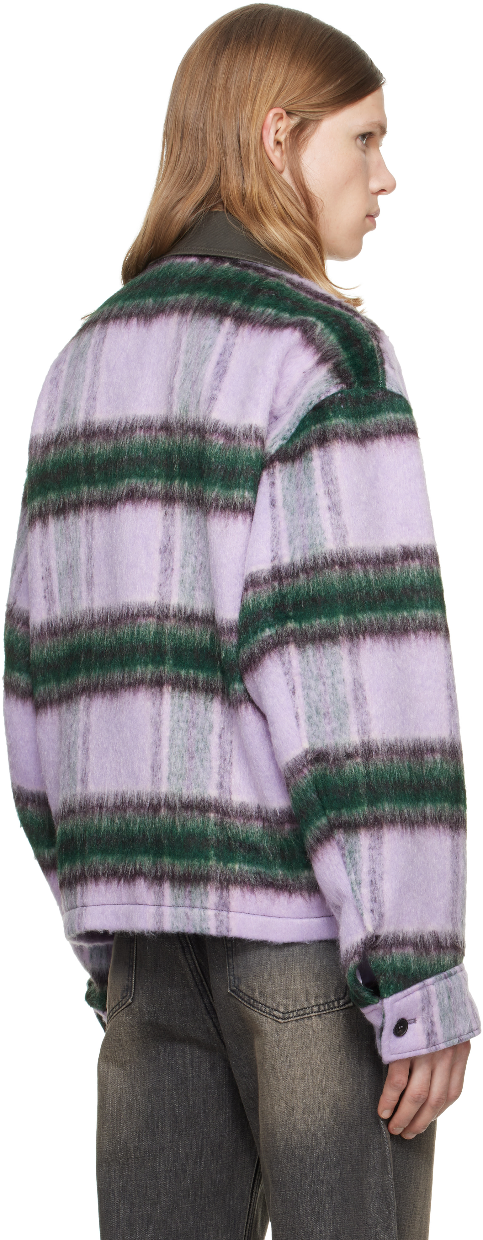 We11done - Purple Check Pattern Jacket