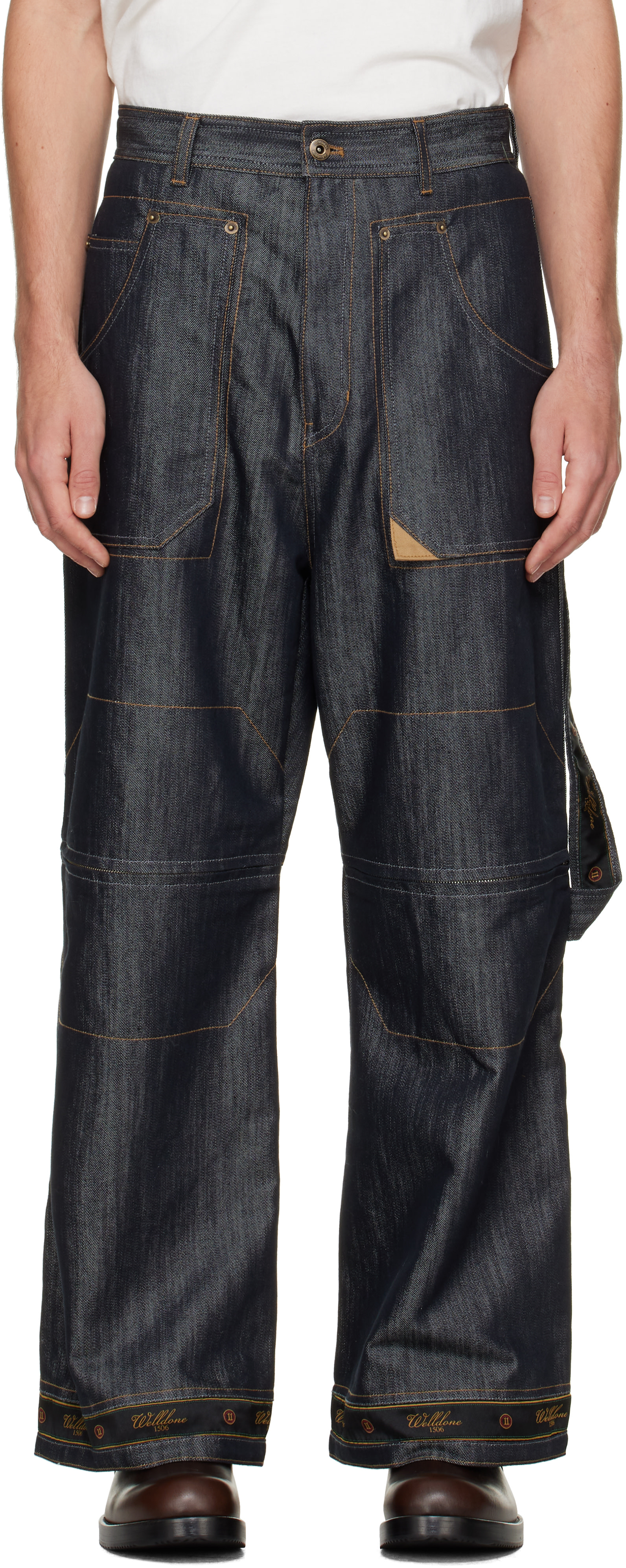 We11done - Navy Old School Denim Jeans