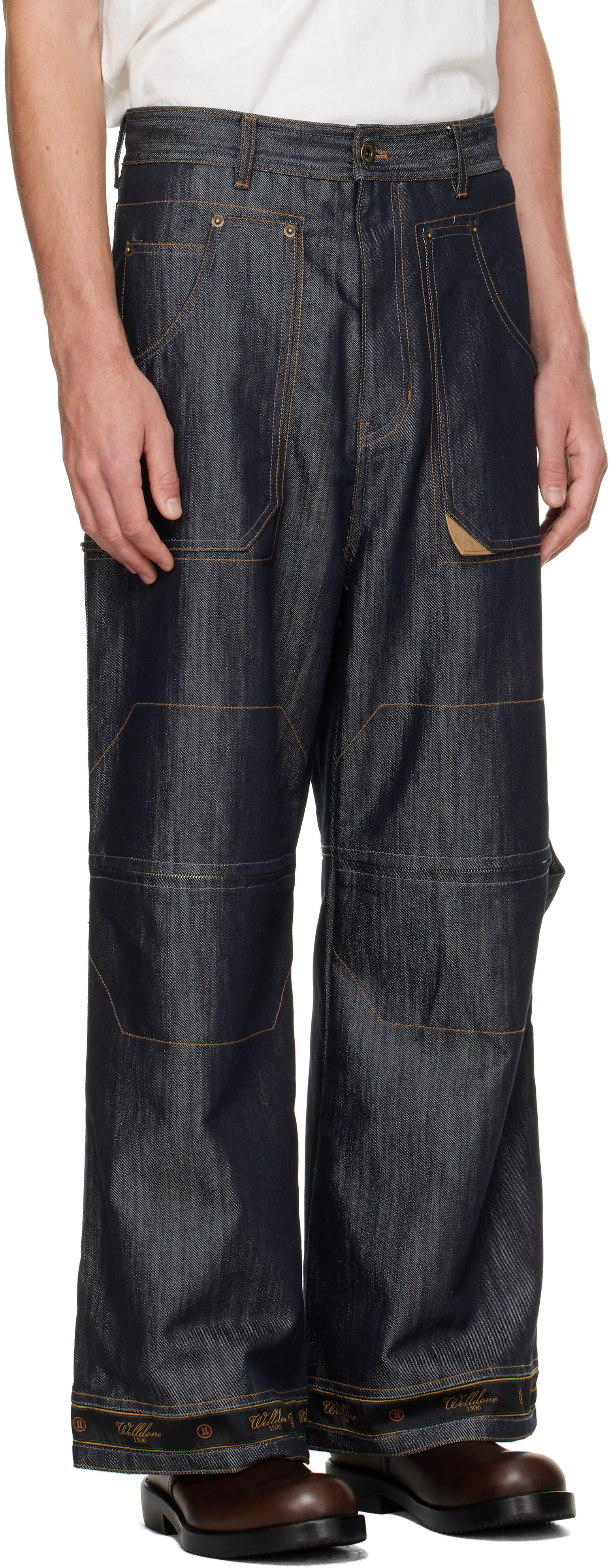 We11done - Navy Old School Denim Jeans