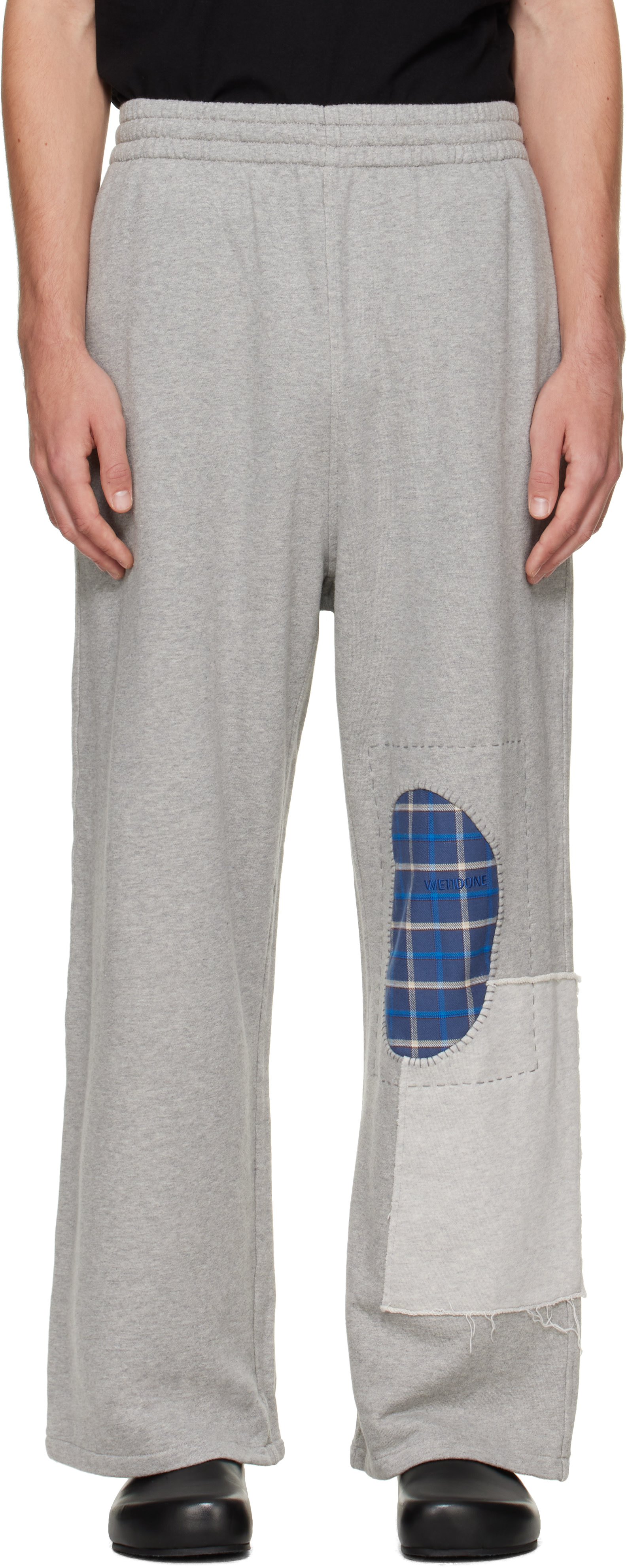 We11done - Gray Repaired Sweatpants