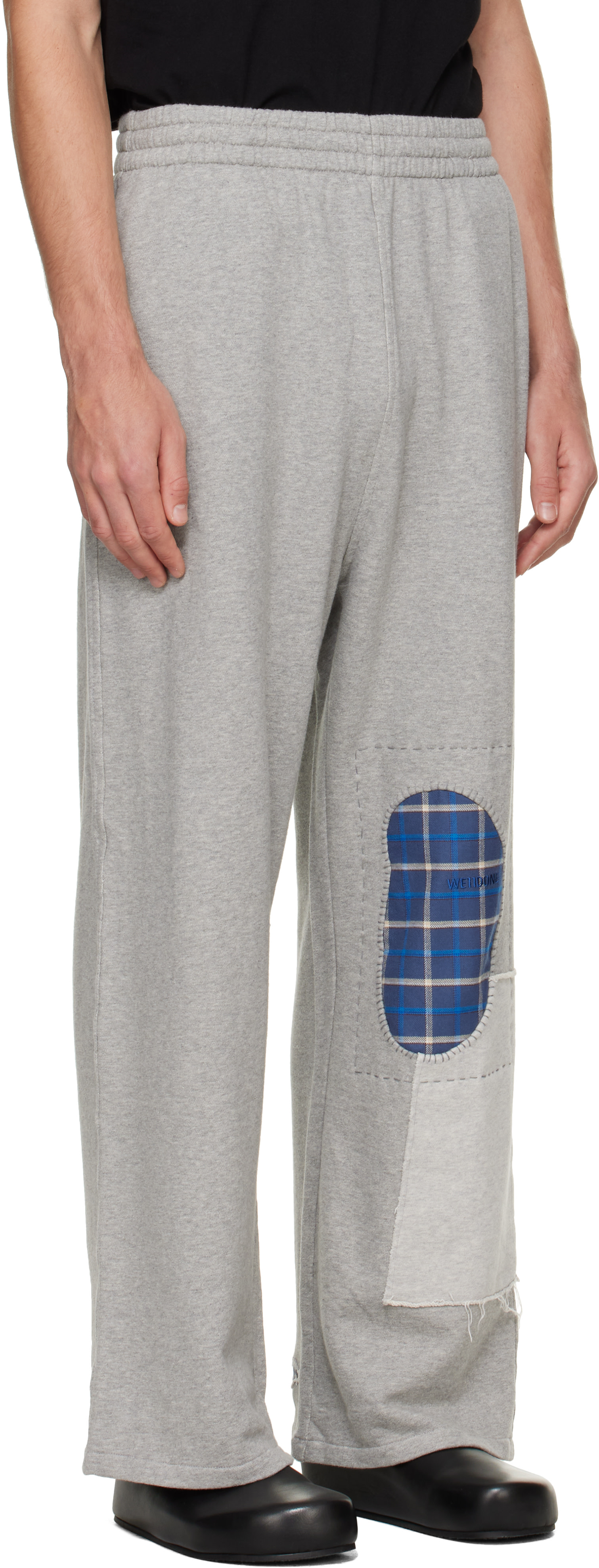 We11done - Gray Repaired Sweatpants