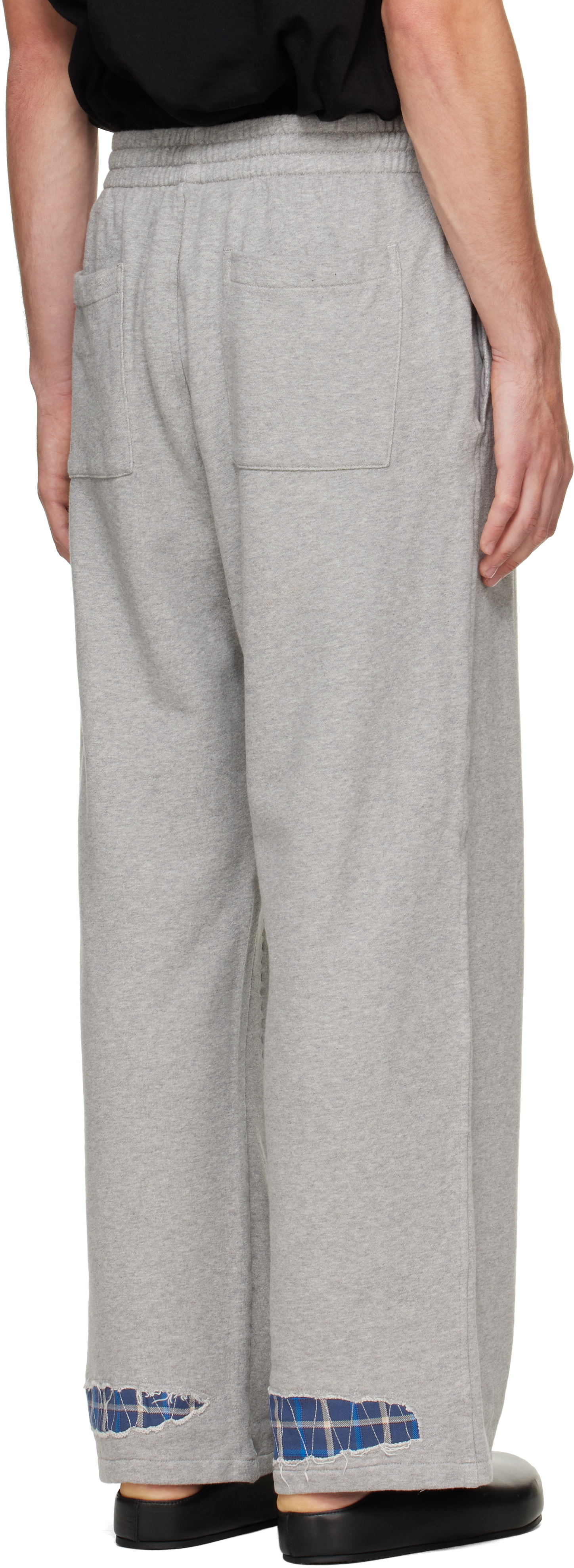 We11done - Gray Repaired Sweatpants