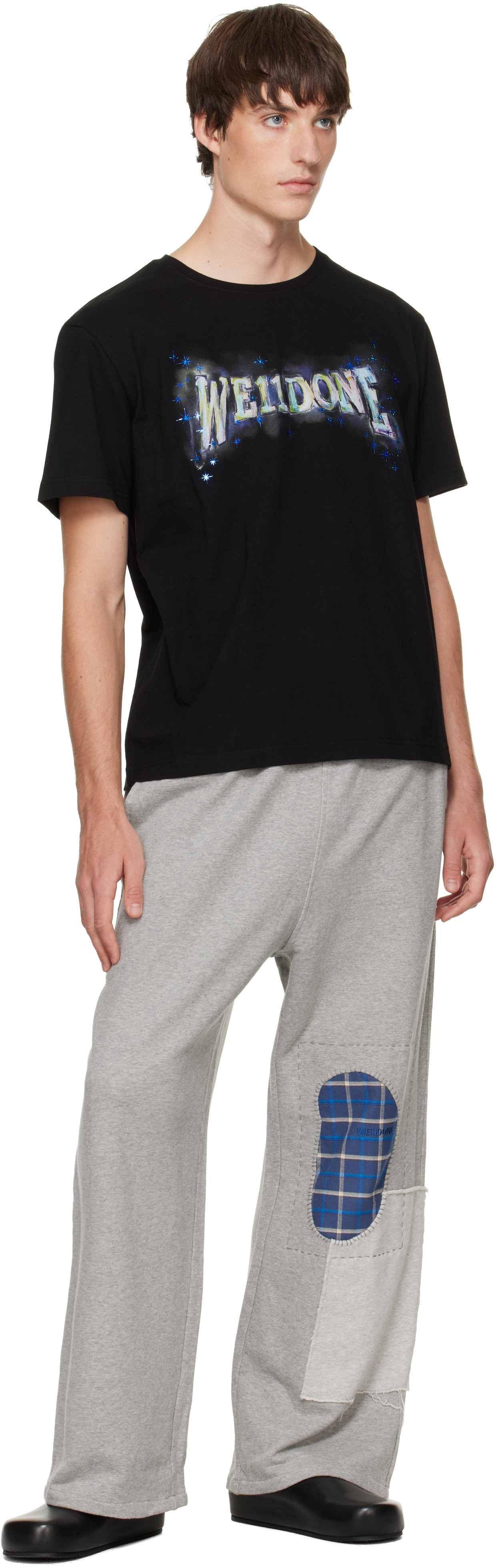 We11done - Gray Repaired Sweatpants