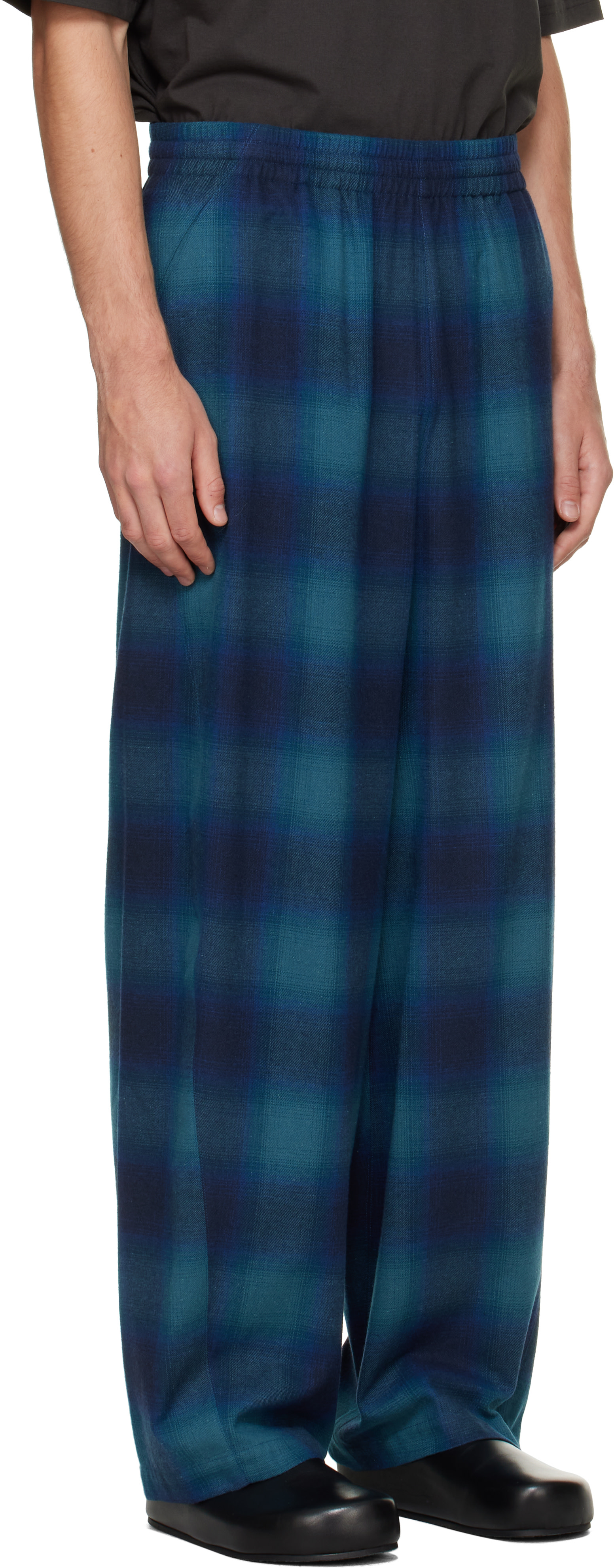 We11done - Blue Flannel Lounge Pants