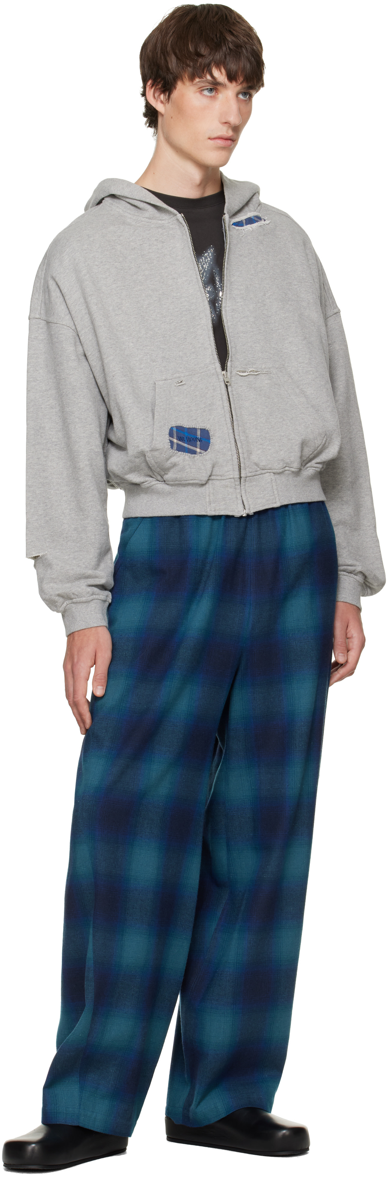 We11done - Blue Flannel Lounge Pants