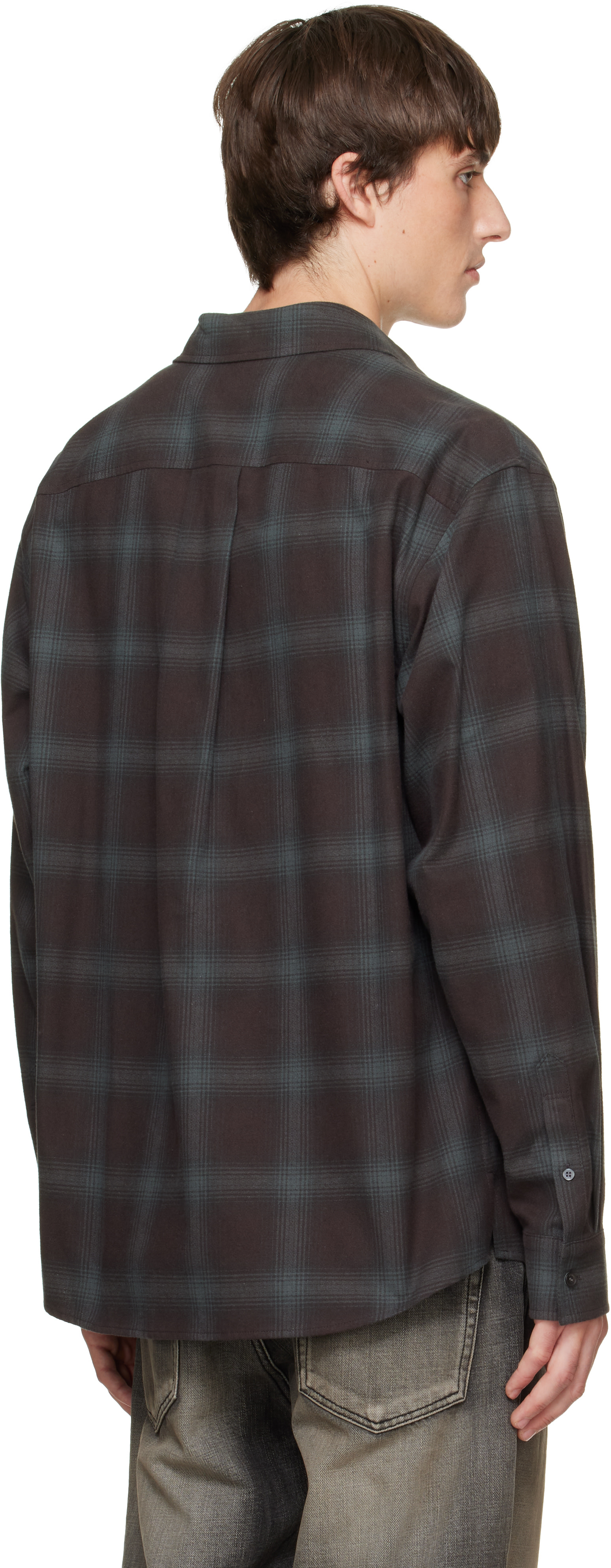 We11done - Brown Check Flannel Shirt