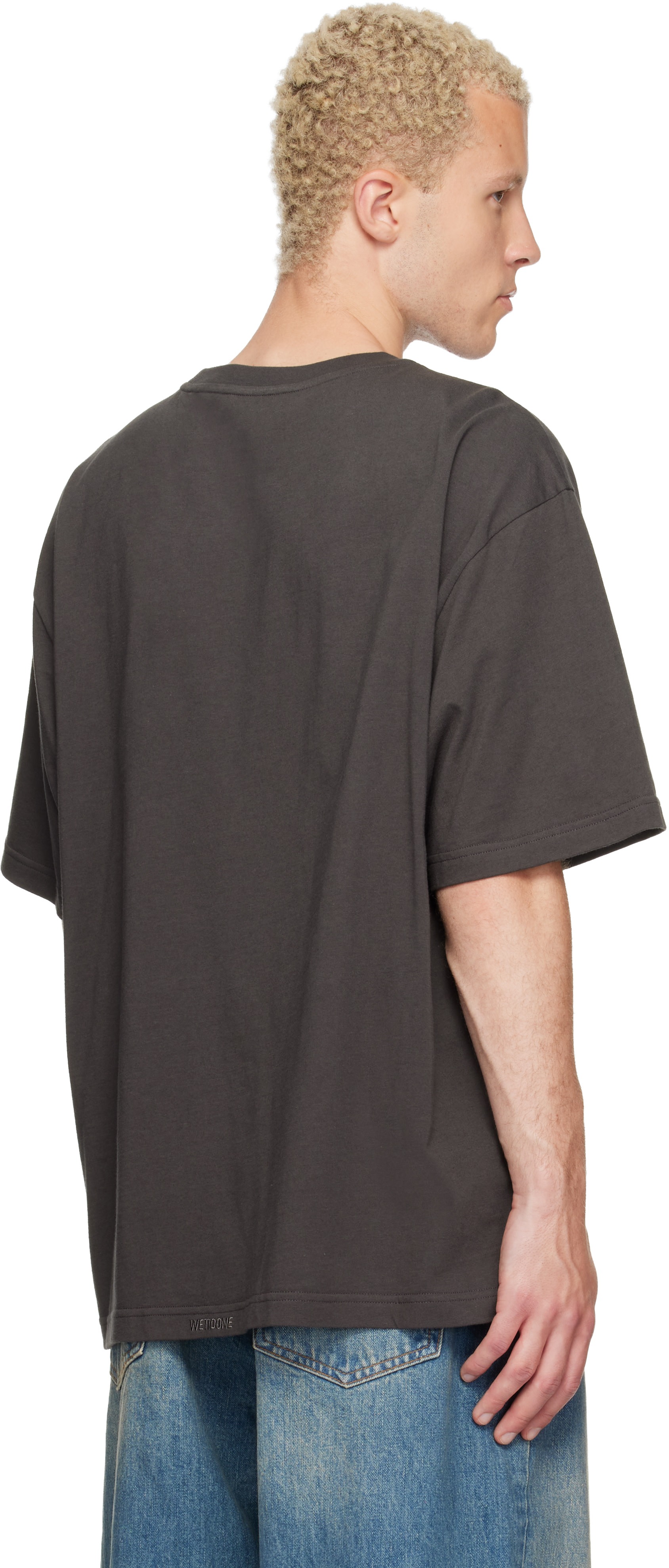 We11done - Gray Gradient Logo T-shirt