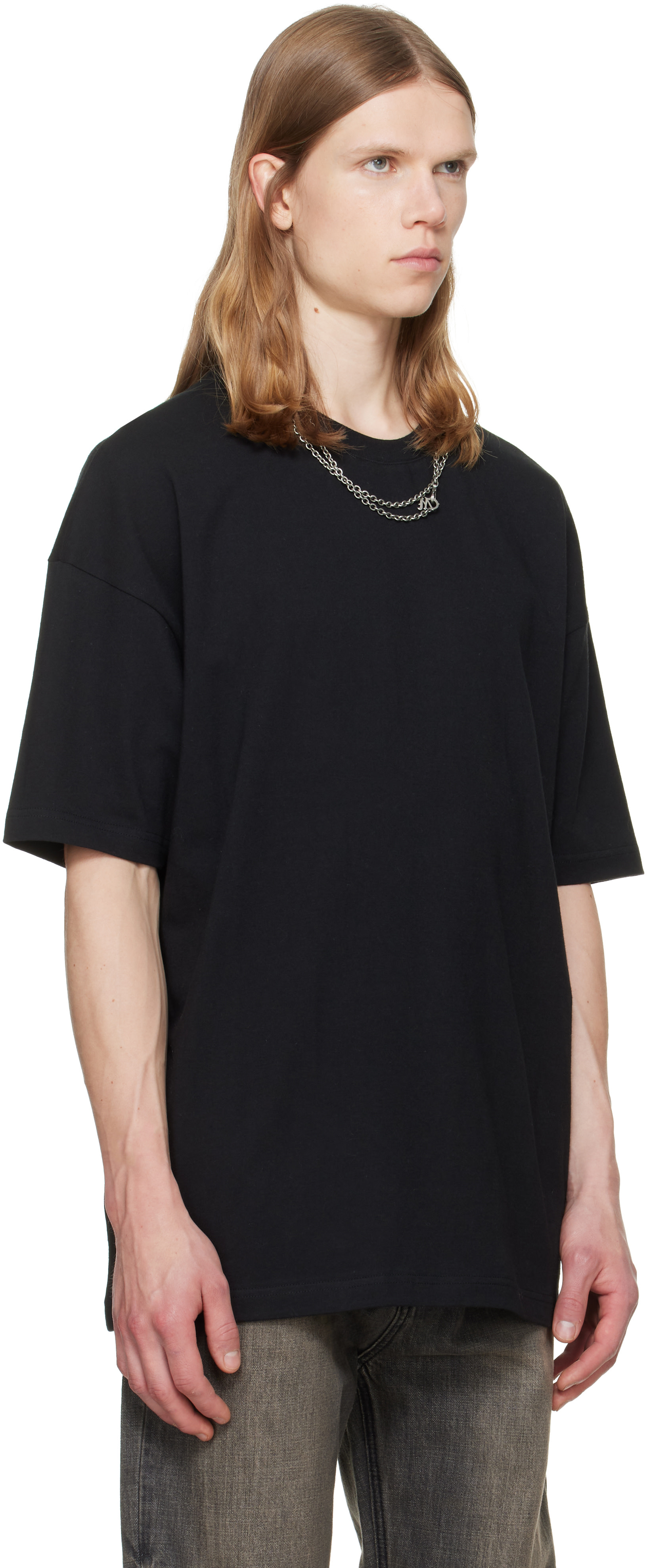 We11done - ブラック Chain Necklace Tシャツ