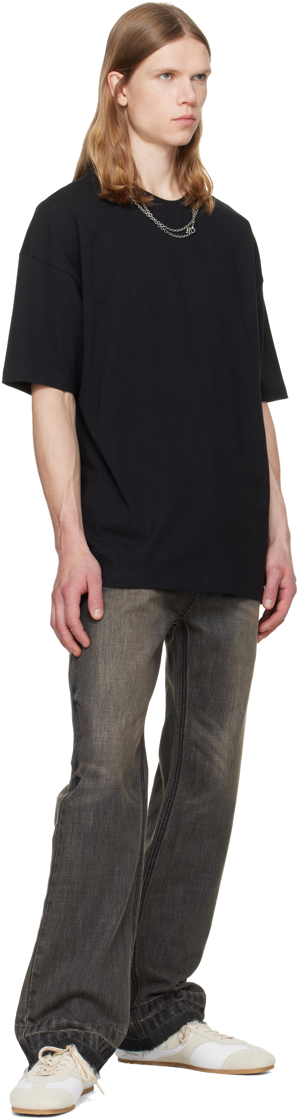 We11done - ブラック Chain Necklace Tシャツ
