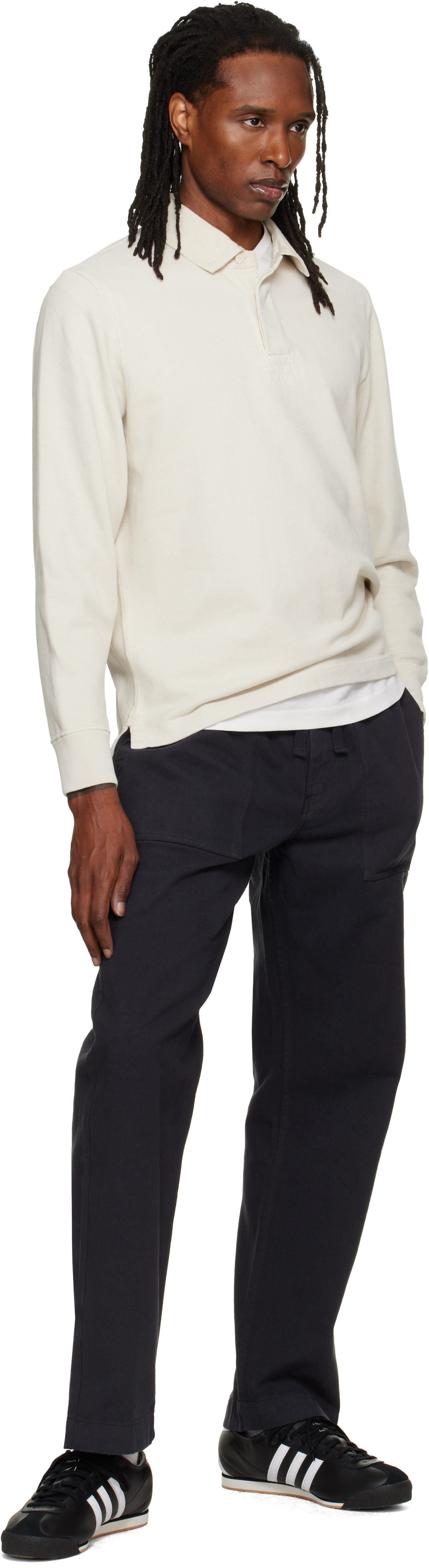 Merz b. Schwanen: オフホワイト Sturdy Cotton Interlock Jersey