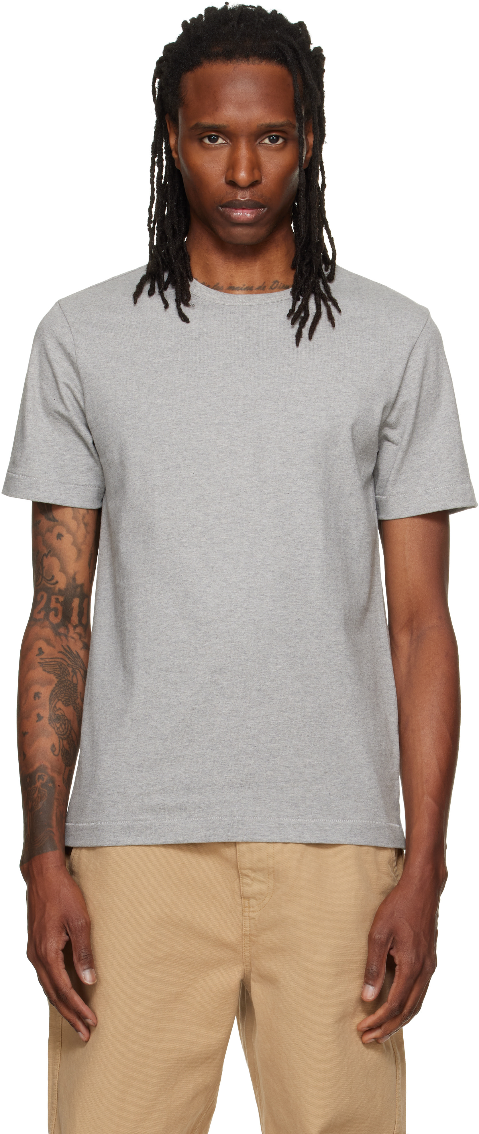 Merz b. Schwanen: Gray 2M15 'Mid-Century Machine' Refined Fit T