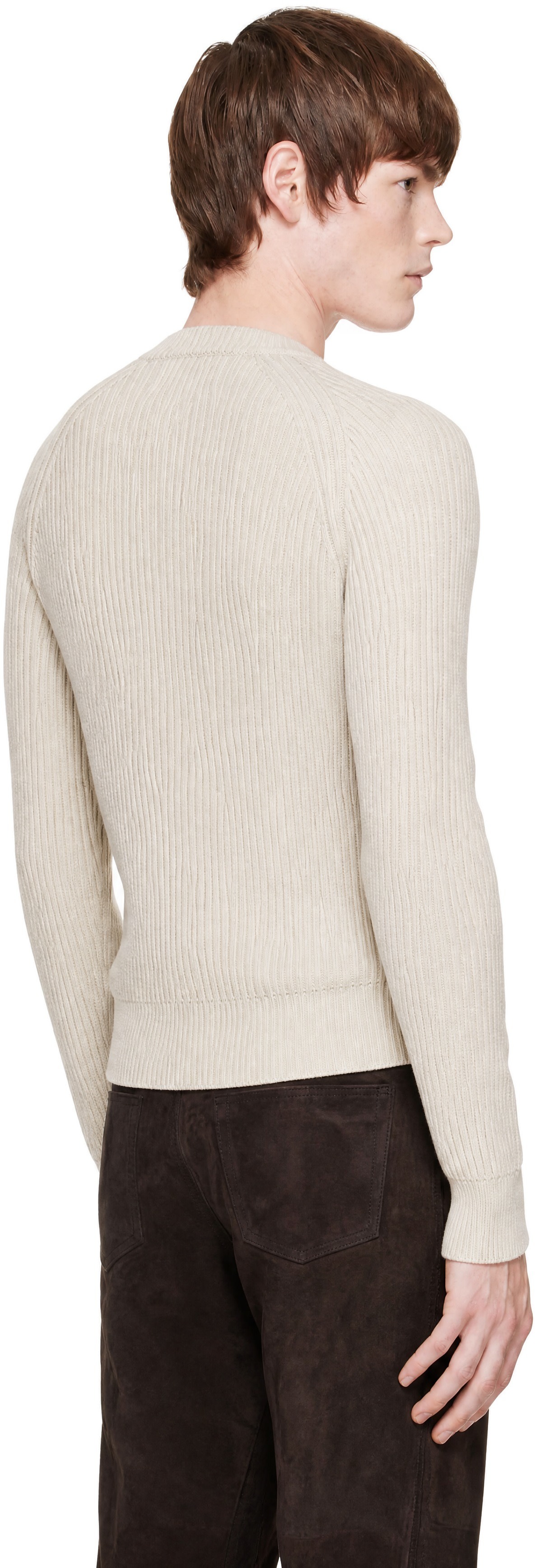 CARRER - Pull Pier beige à boutons-pression