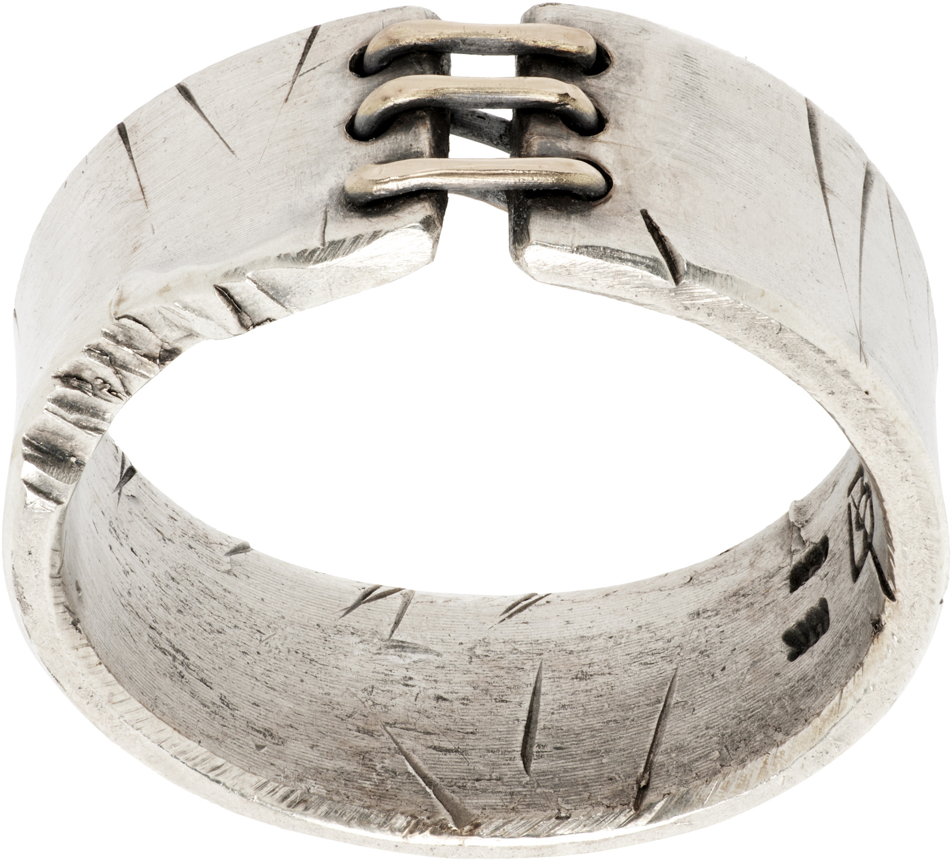 title of work - Bague Triple Suture