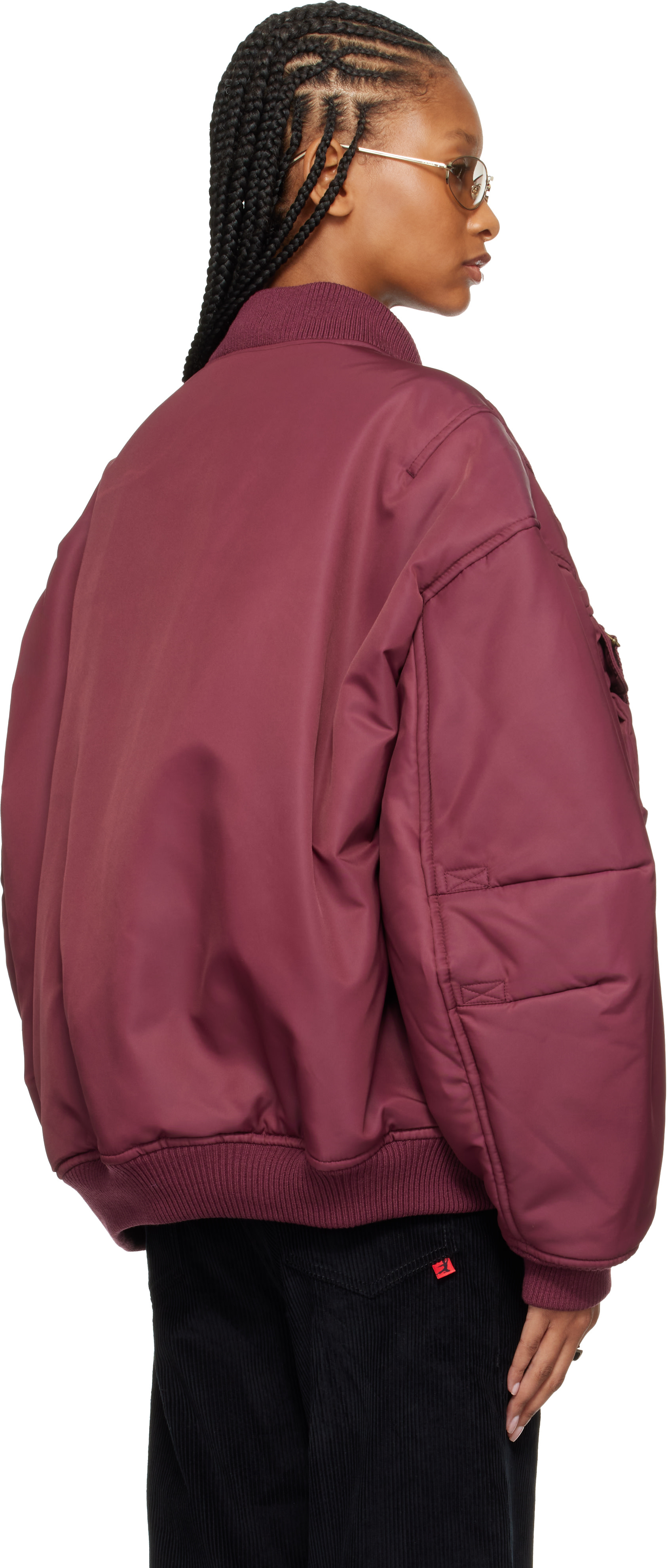 LU’U DAN - Blouson aviateur bourgogne