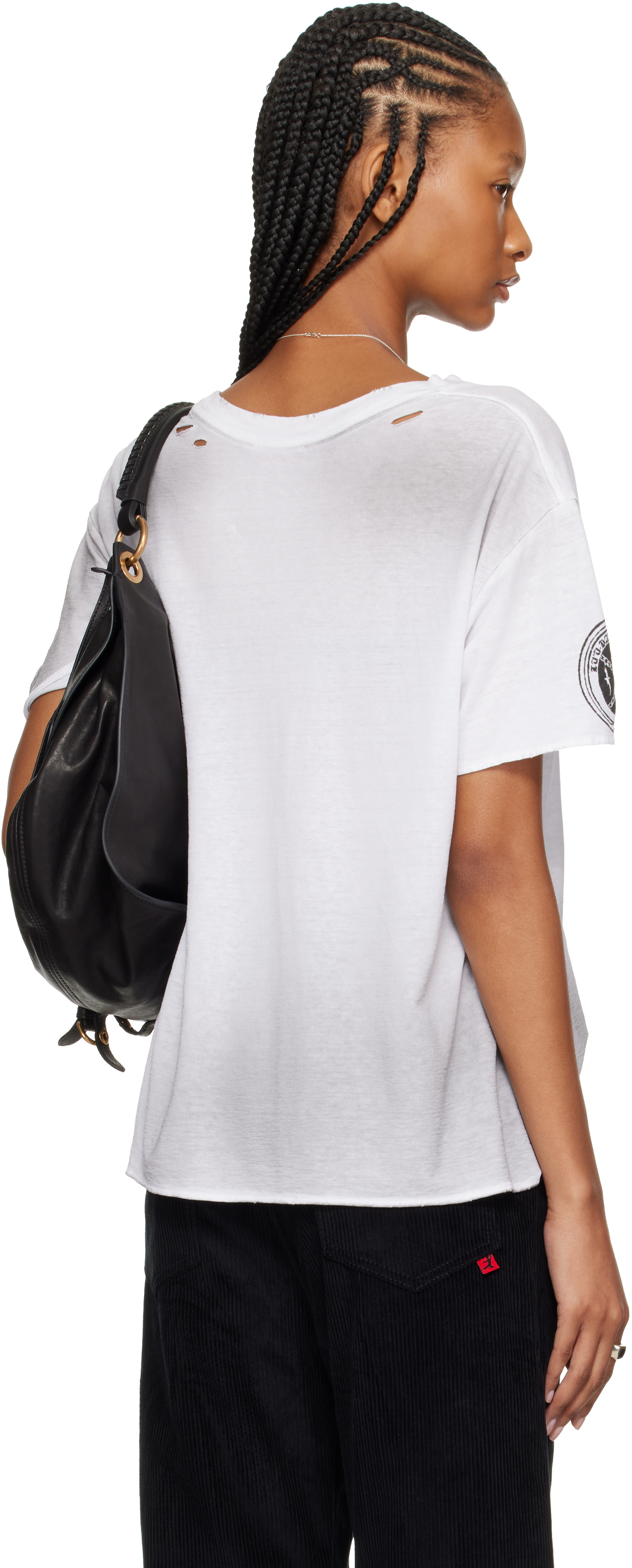 LU’U DAN - T-shirt Thrash blanc