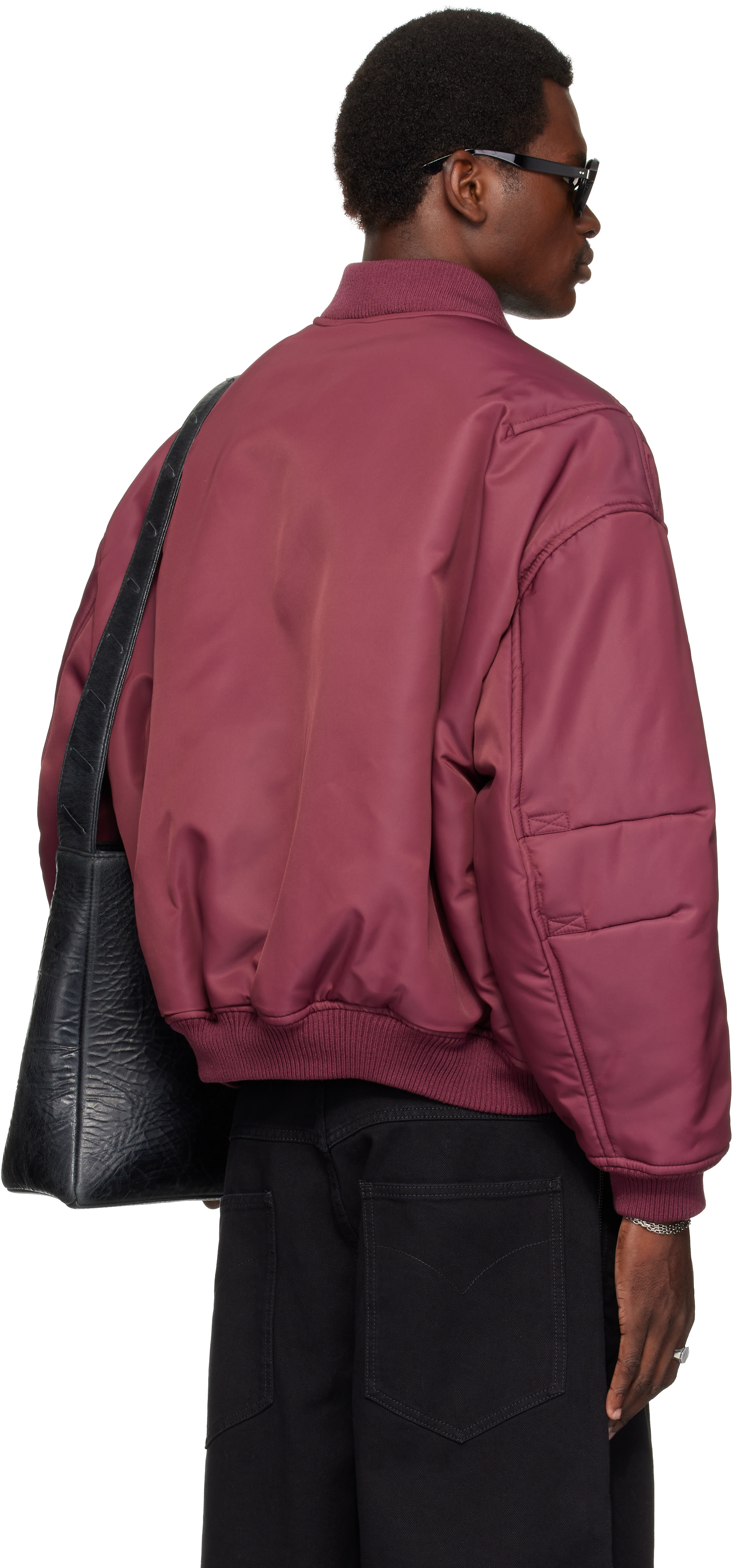 LU’U DAN - Blouson aviateur bourgogne
