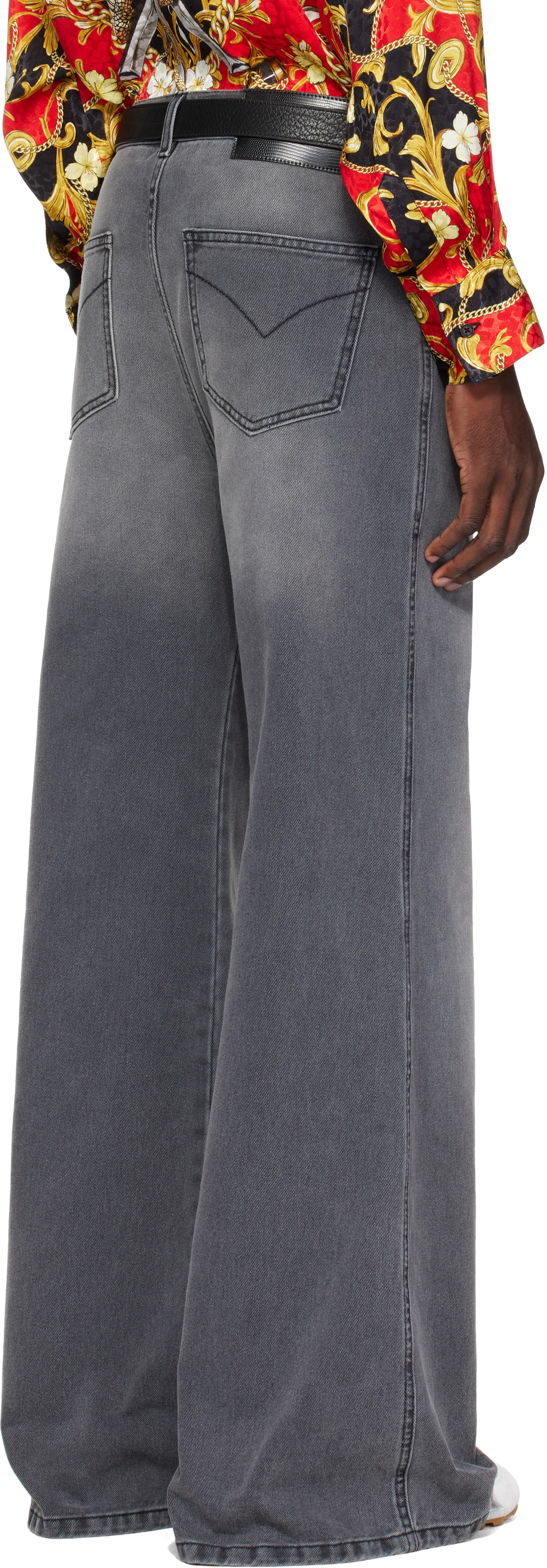 LU’U DAN - Jean ample Phat gris