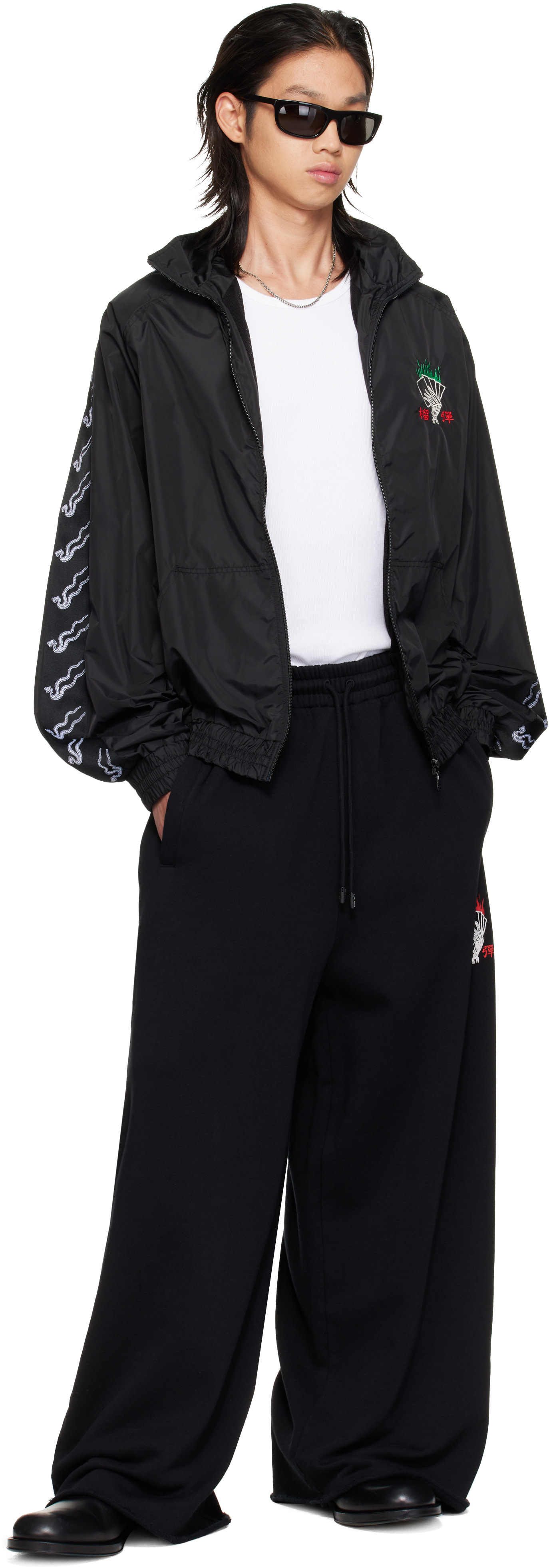 LU'U DAN - Black Blacklisted Gym Sweatpants