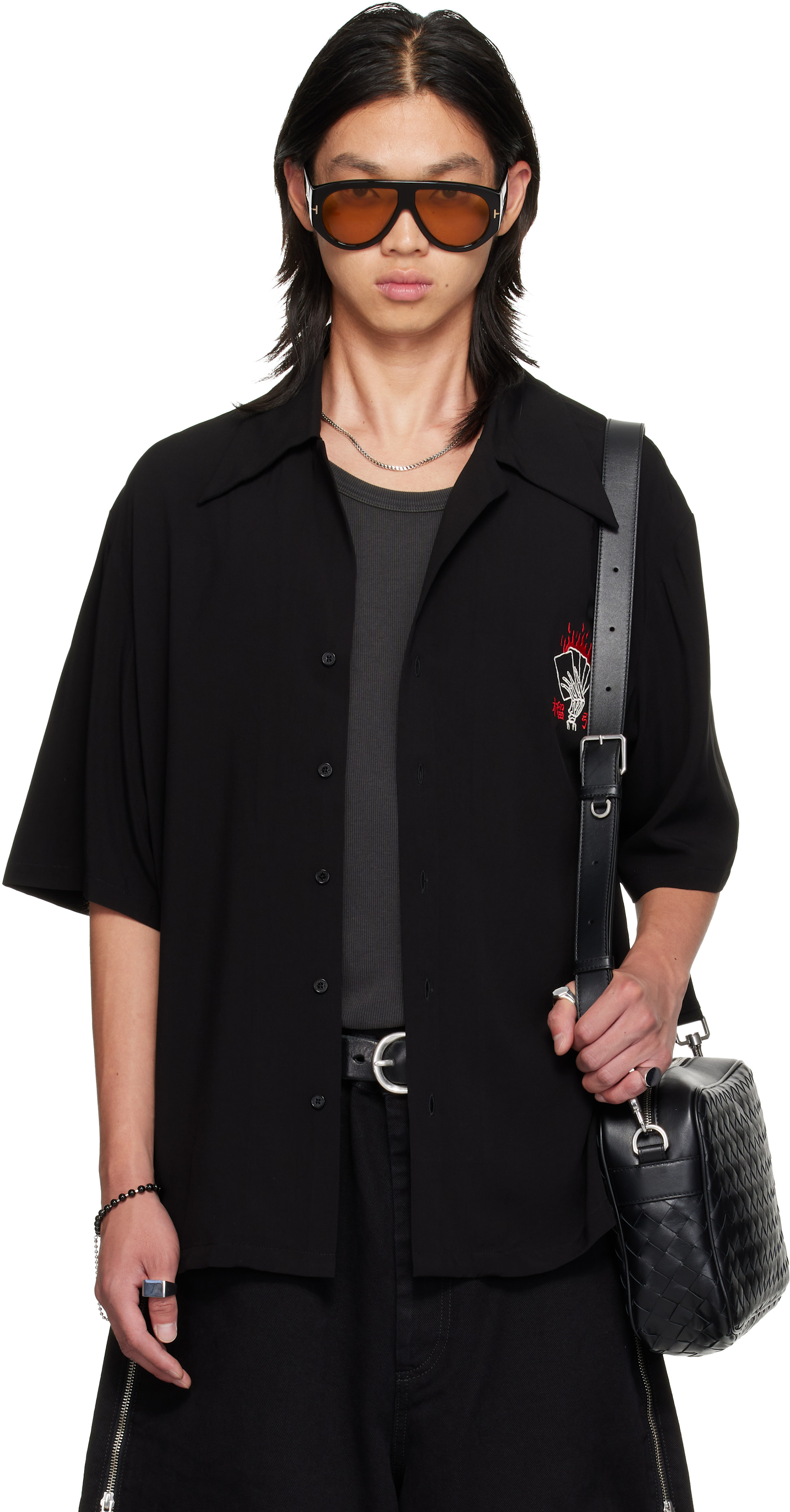 LU’U DAN - Chemise Uniform noir