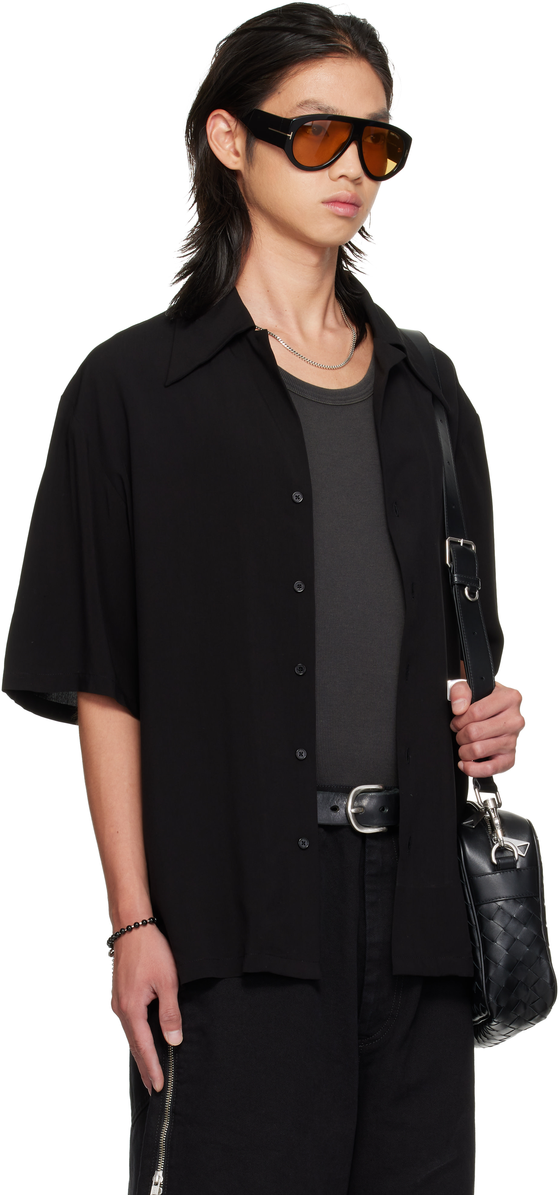 LU’U DAN - Chemise Uniform noir