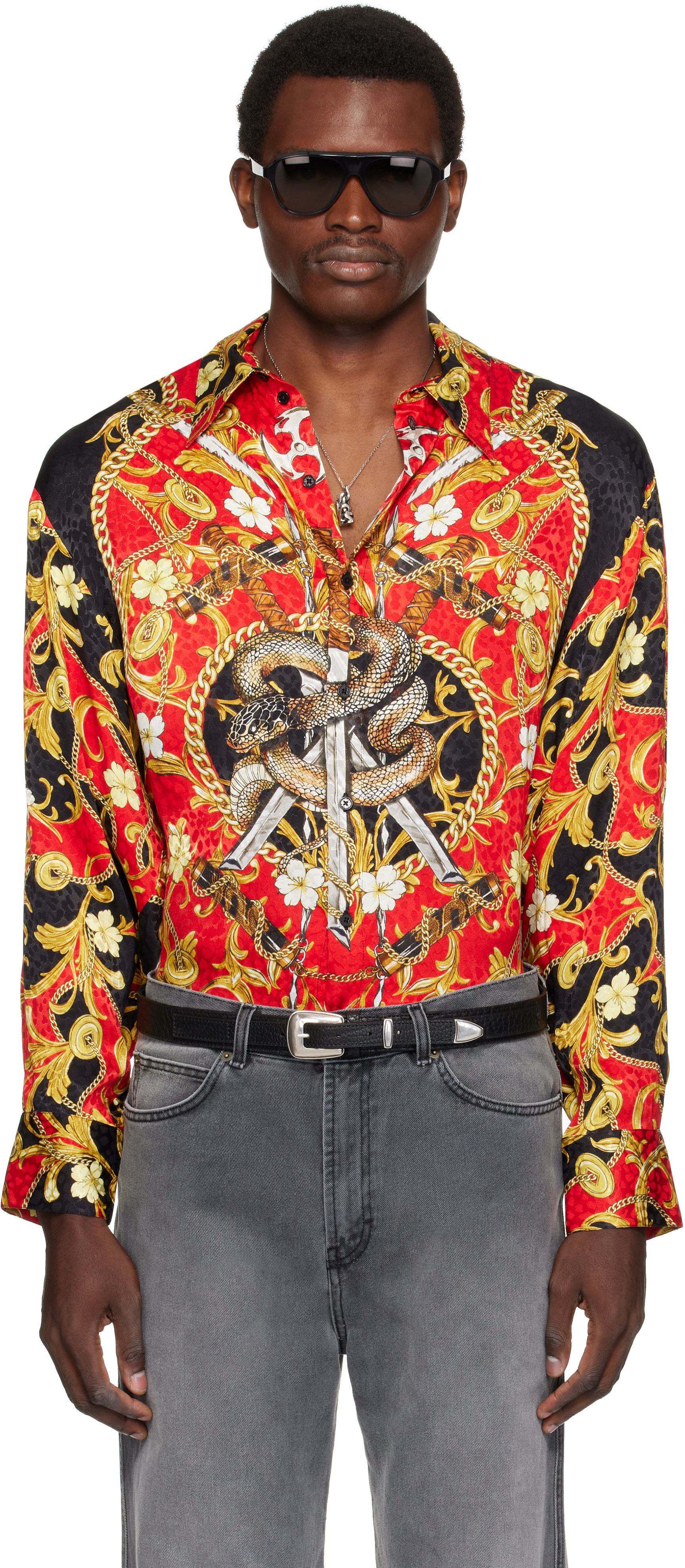 LU'U DAN - Red Slim Fit Shirt