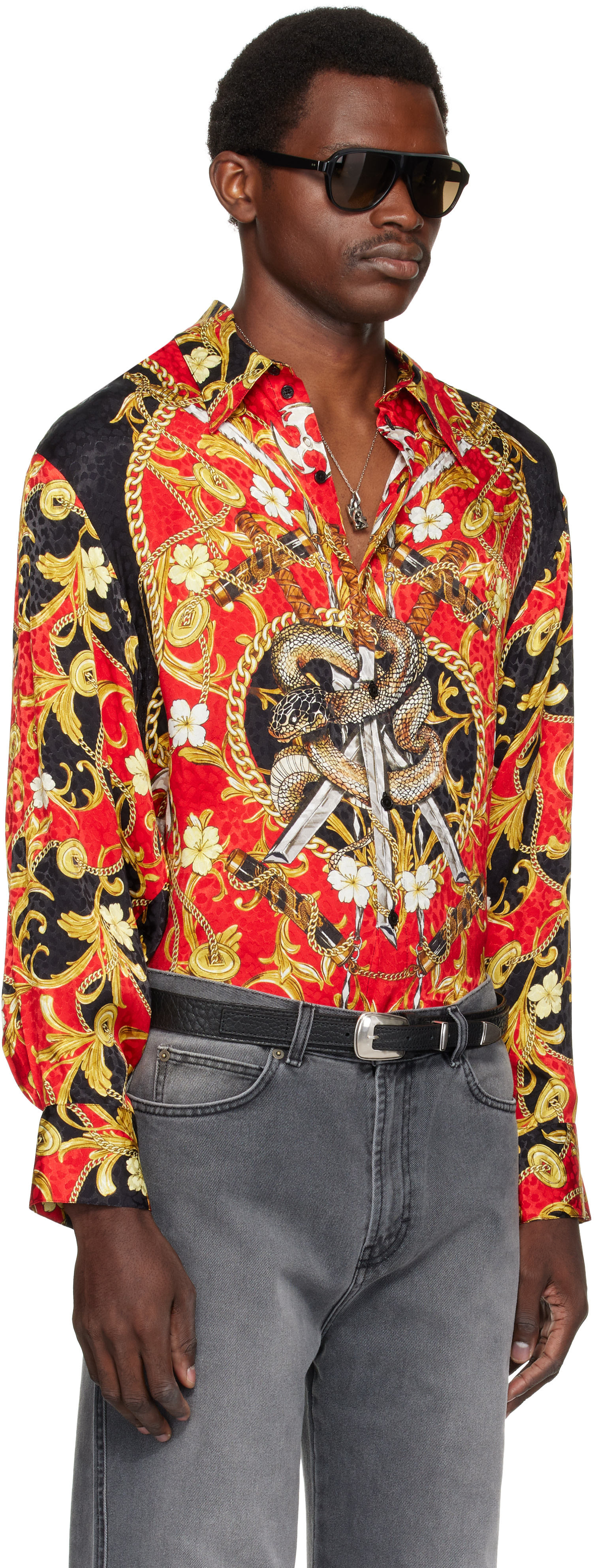 LU'U DAN - Red Slim Fit Shirt