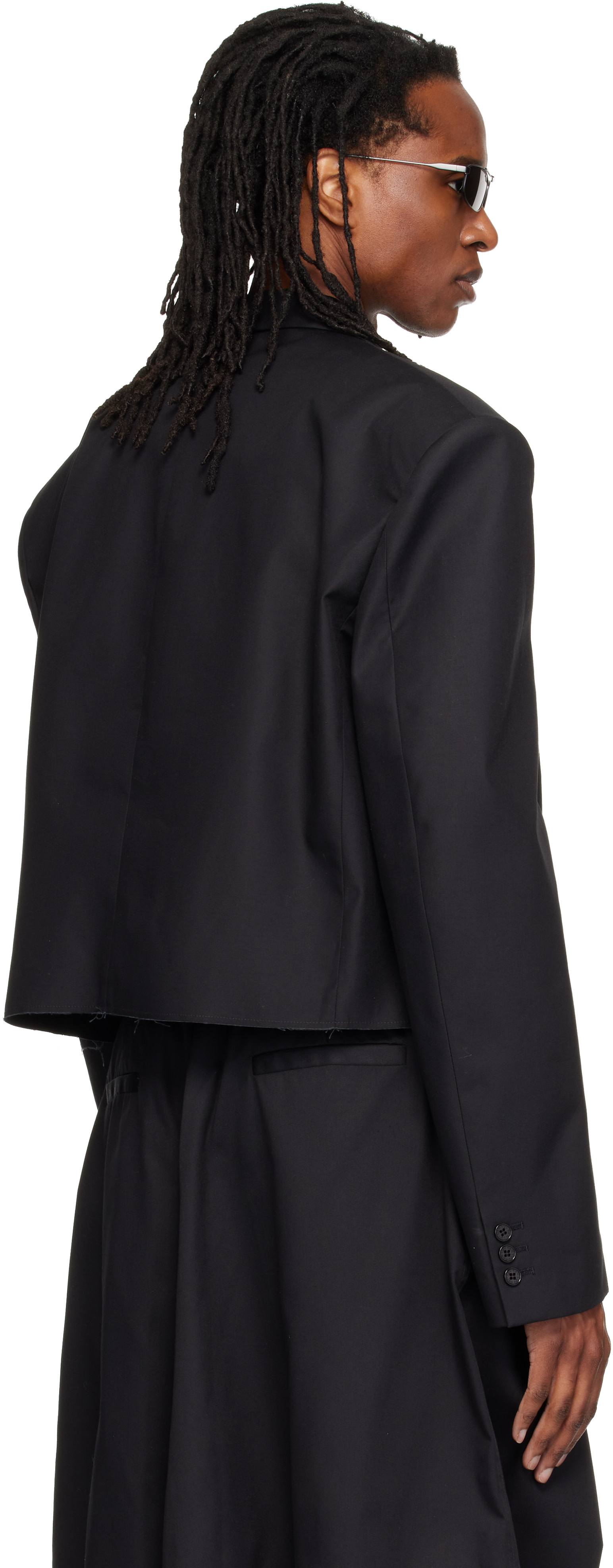 LU'U DAN - Black Slashed Blazer